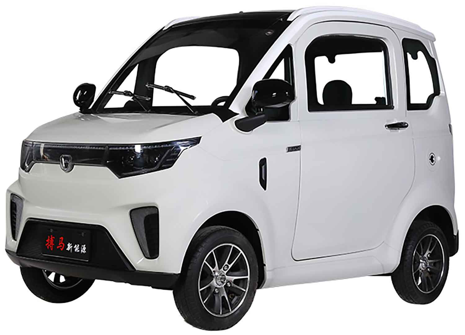 EccoStar X9 Tea White E 4-Wheeler Side-by-Side MicroCar – 28 mph Moped Version – AM License from Age 15 – 2-Seater