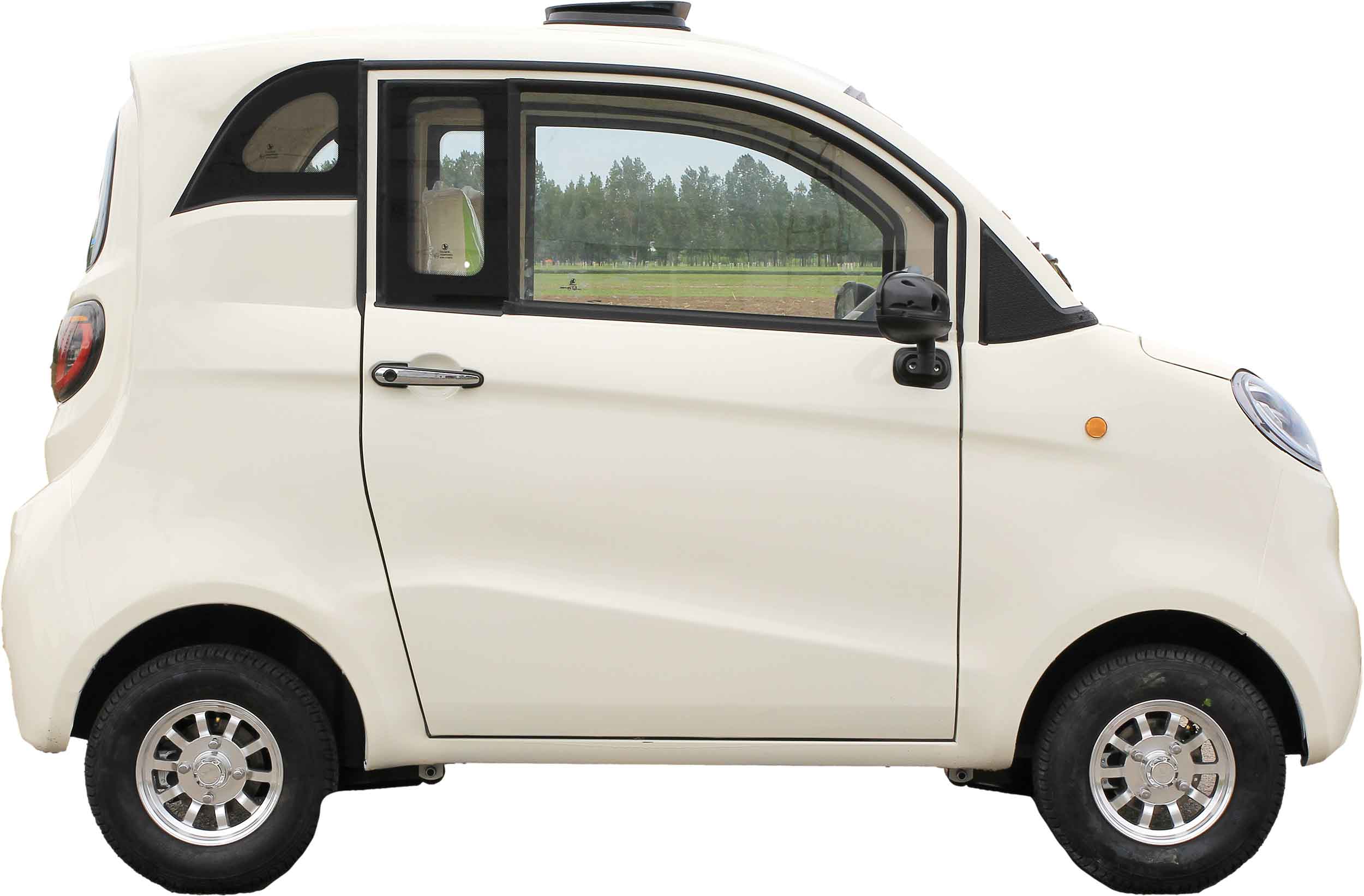 Side-By-Side ES2 Microcar 45km/h Weiss 2-Personen Zulassung Sitze nebeneinander 72V58Ah Akku ca. 70km Reichweite Führerschein AM ab 15-Jahren