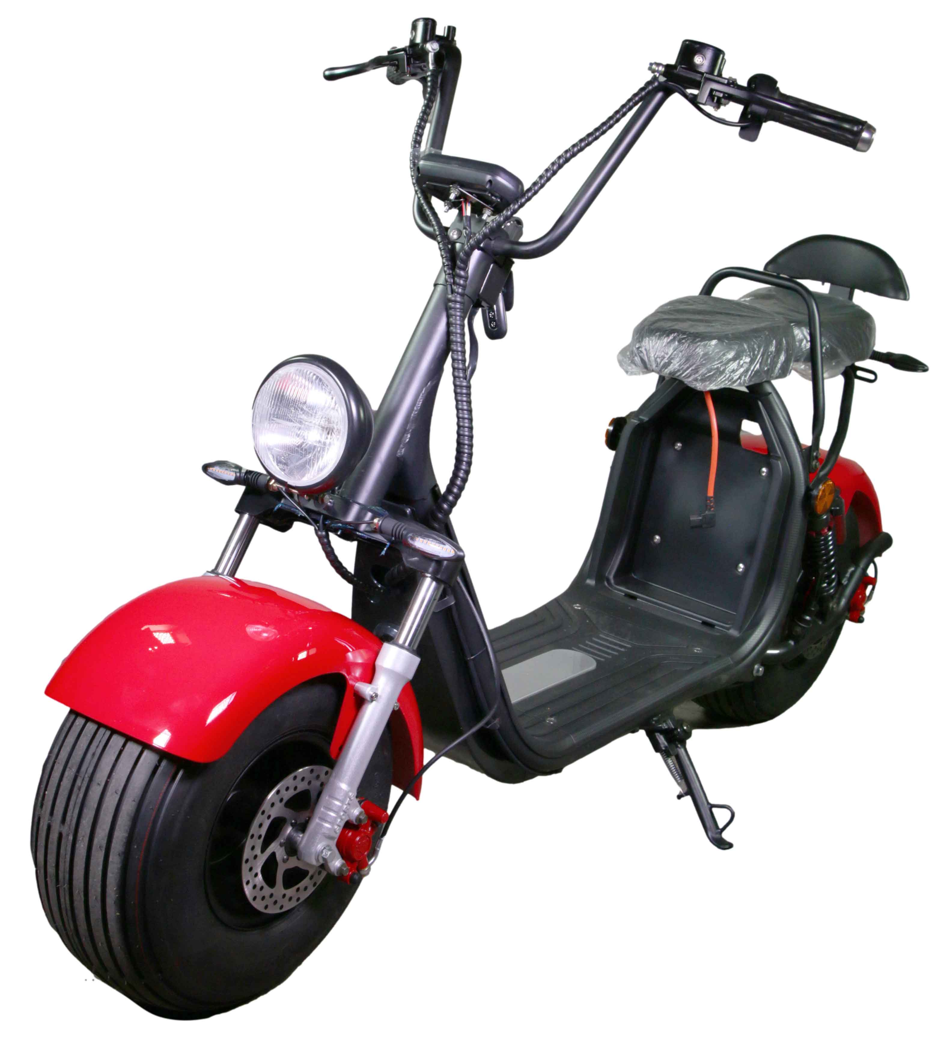 HR-2 RocknBikes Elektroroller Motorroller 45km/h Harley Scooter CitiCoco Ferrari Rot ohne Akku teilzerlegt im Karton