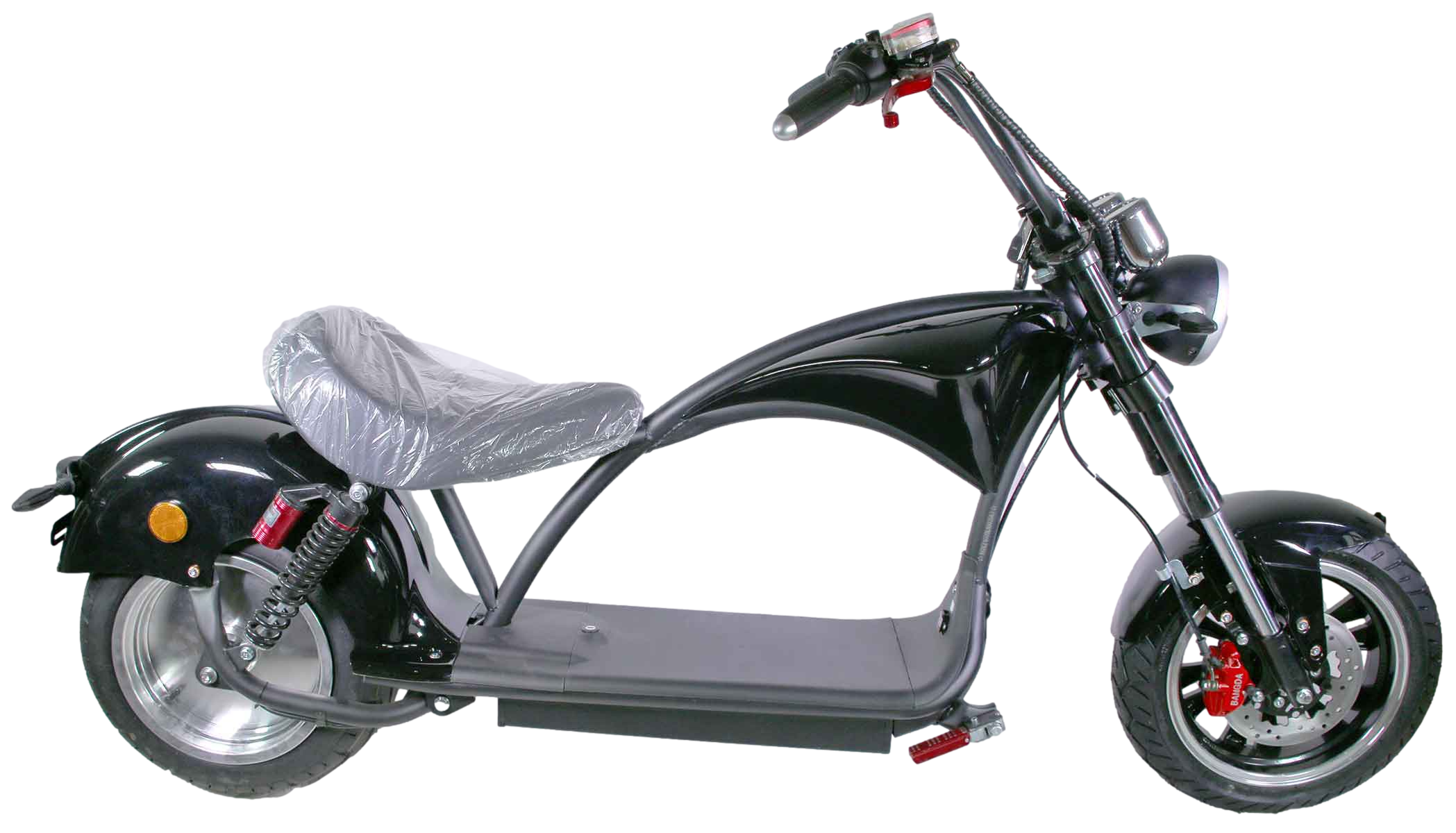 Motorrad Chopper RE10CP4 Elektro-Chopper Schwarz 45km/h 60V25Ah Alufelgen 3kW