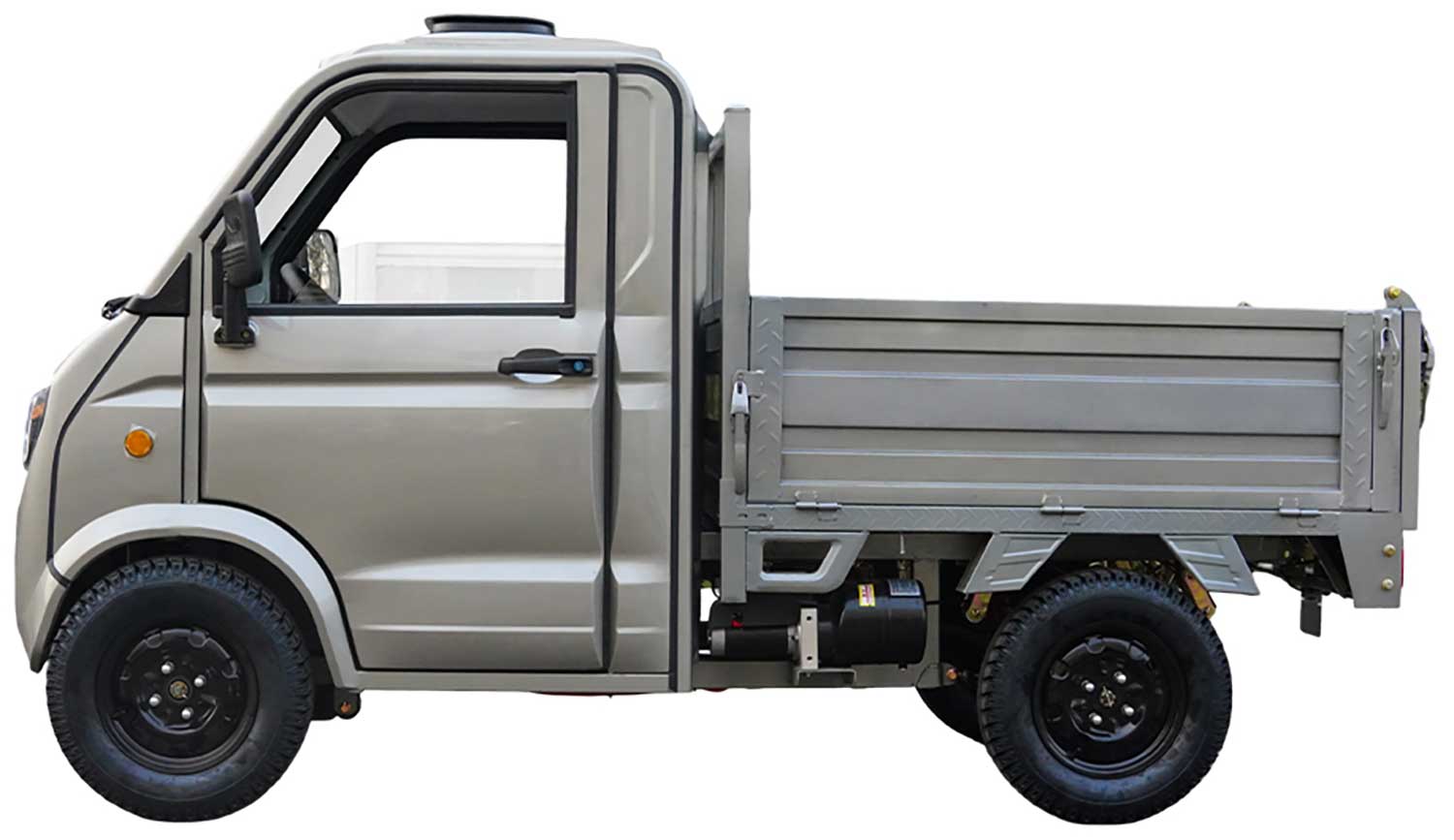 RocknBikes Pick-Up Cargo PK1 (A41) WEISS 72V58Ah Lead-Acid Akku 45km/h Version Hydraulische Kippmulde 2 Personen Straßenzulassung