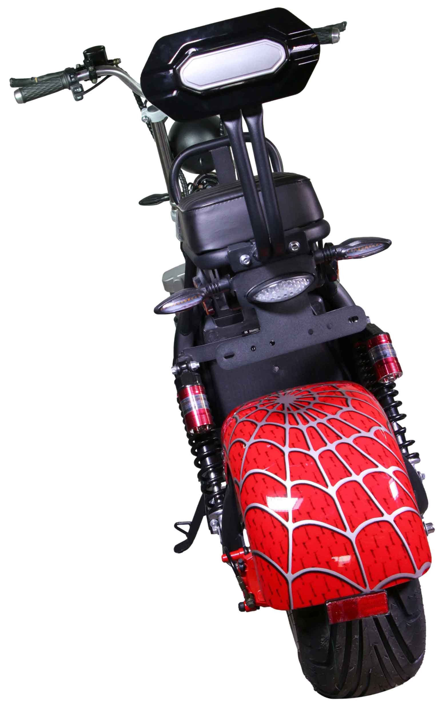 RocknBikes CP1.6 Elektroroller Spider Red Motorroller 45km/h Mokick Alu-Felgen ohne Akku teilzerlegt im Karton  Rot