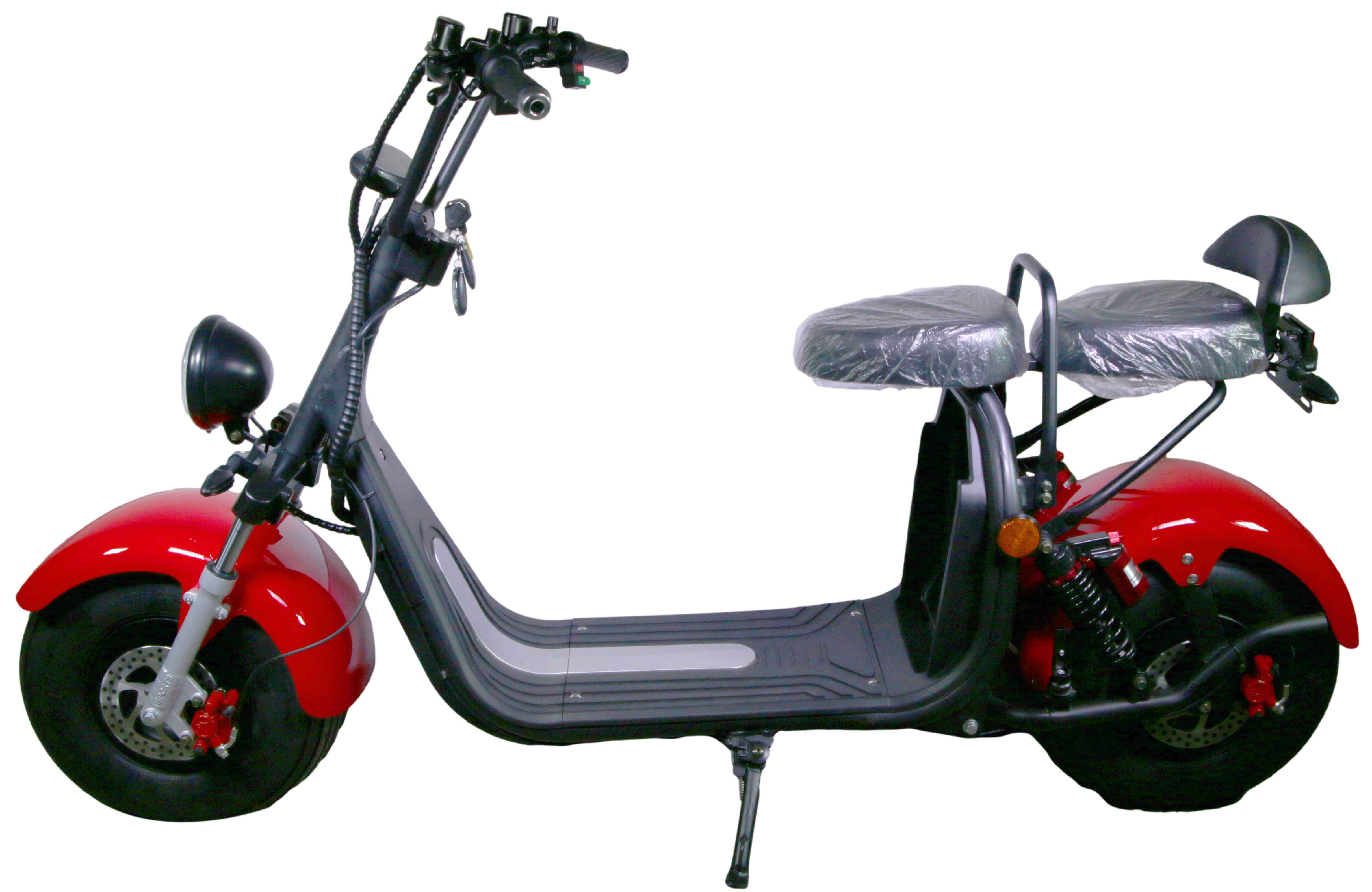 HR-2 RocknBikes Elektroroller Motorroller 45km/h Harley Scooter CitiCoco Ferrari Rot ohne Akku teilzerlegt im Karton