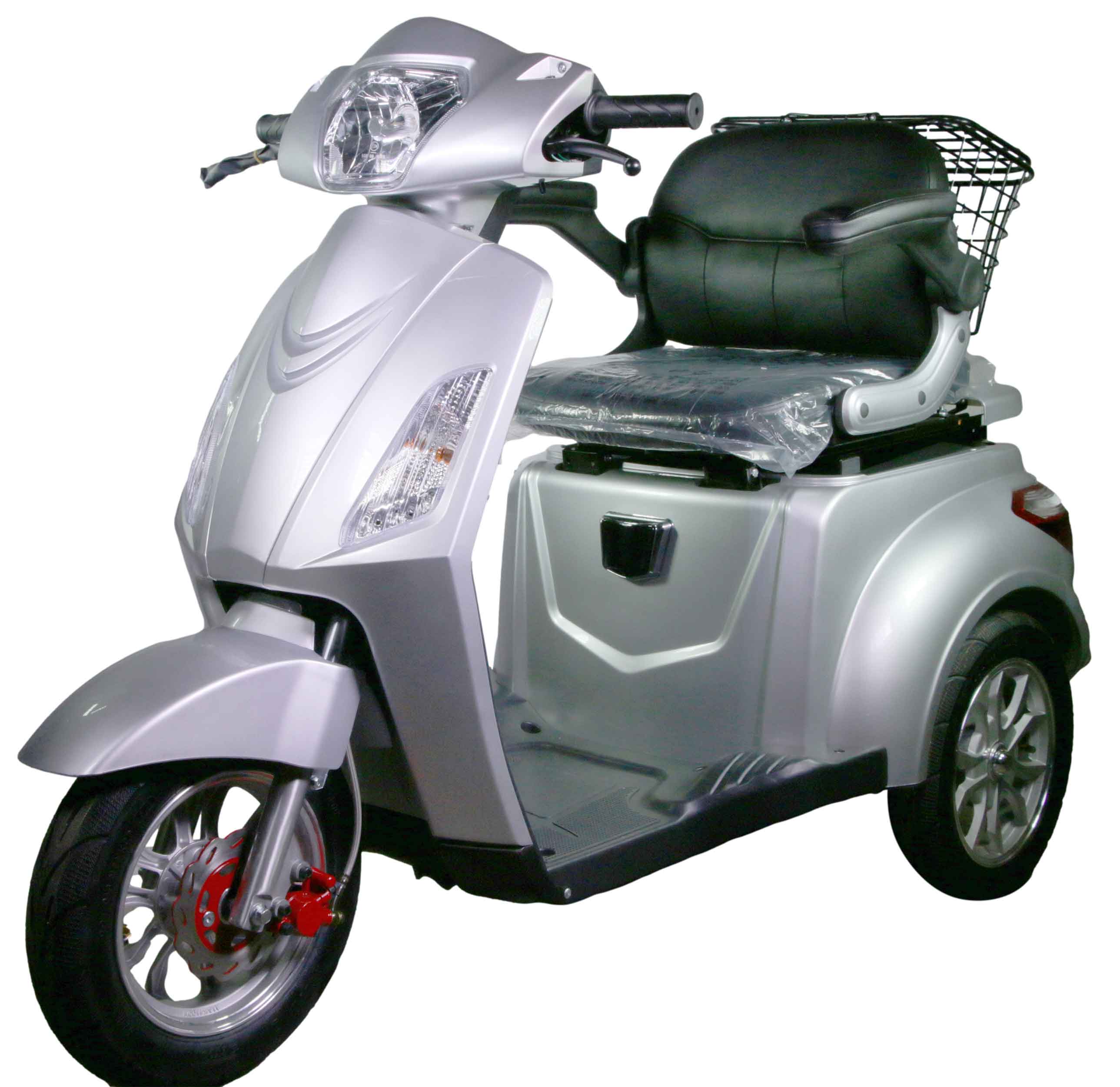 Rocknbikes R500 Elektro-Seniorenmobil Silber metallic 25km/h Akku 60V20aH Senioren Roller E-Scooter Roller