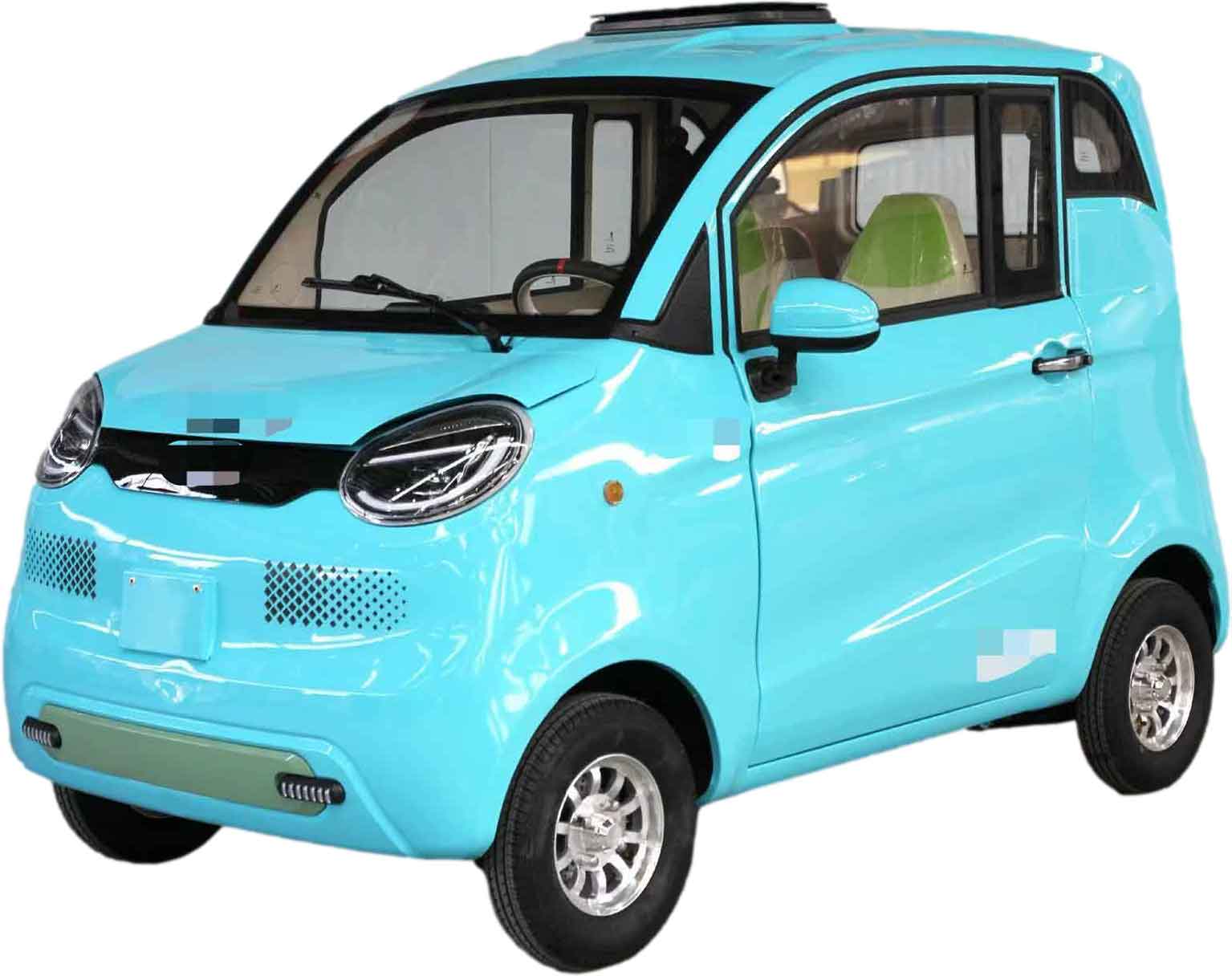 Side-by-Side ES2 Microcar 45km/h Schwarz 2-Personen Zulassung Sitze nebeneinander 72V58Ah Akku ca. 70km Reichweite Führerschein AM ab 15-Jahren