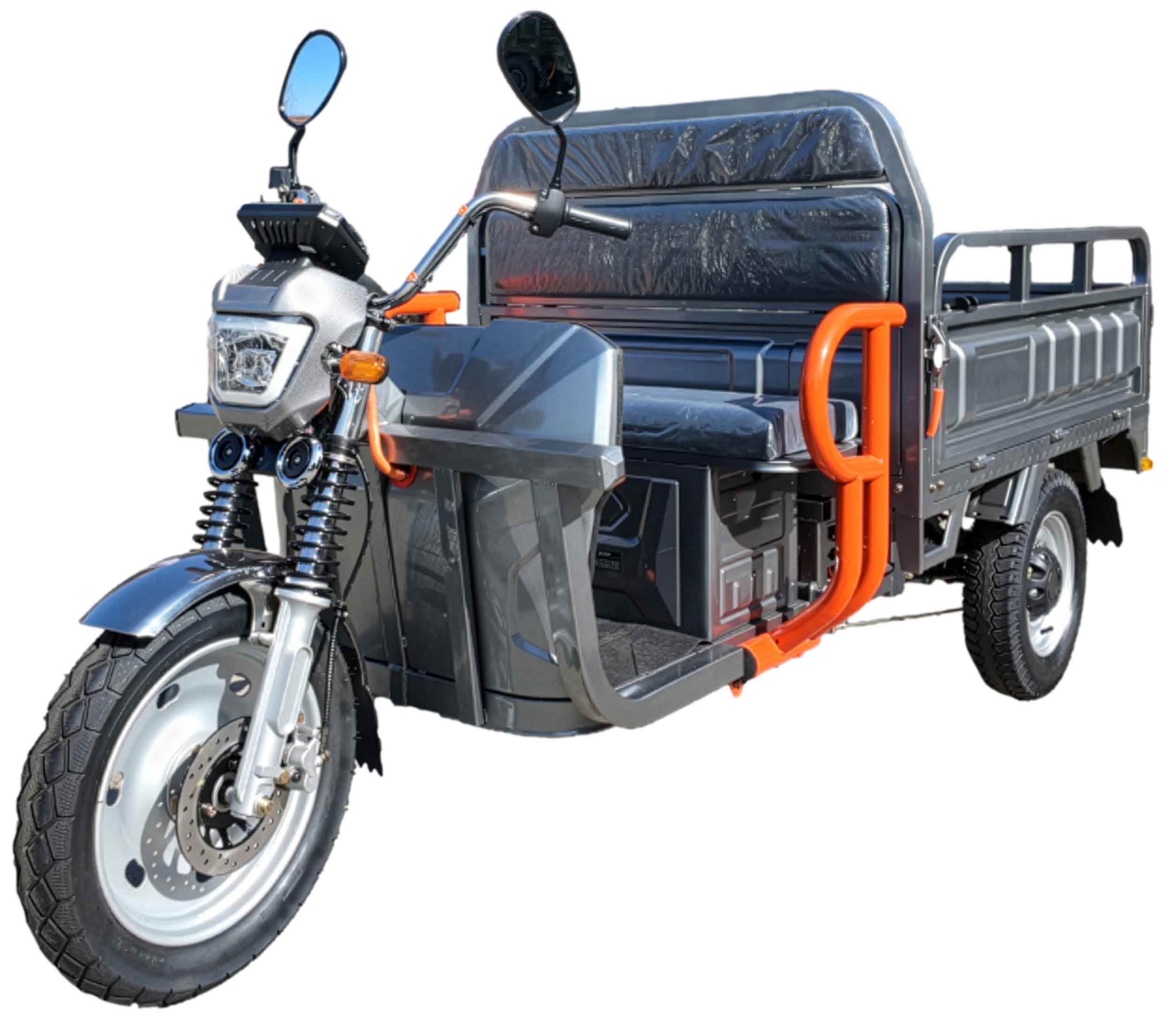 Elektrisches Dreirad Cargo NC09 Grau EEC 45km/h Mokick oder 25km/h Mofa Version