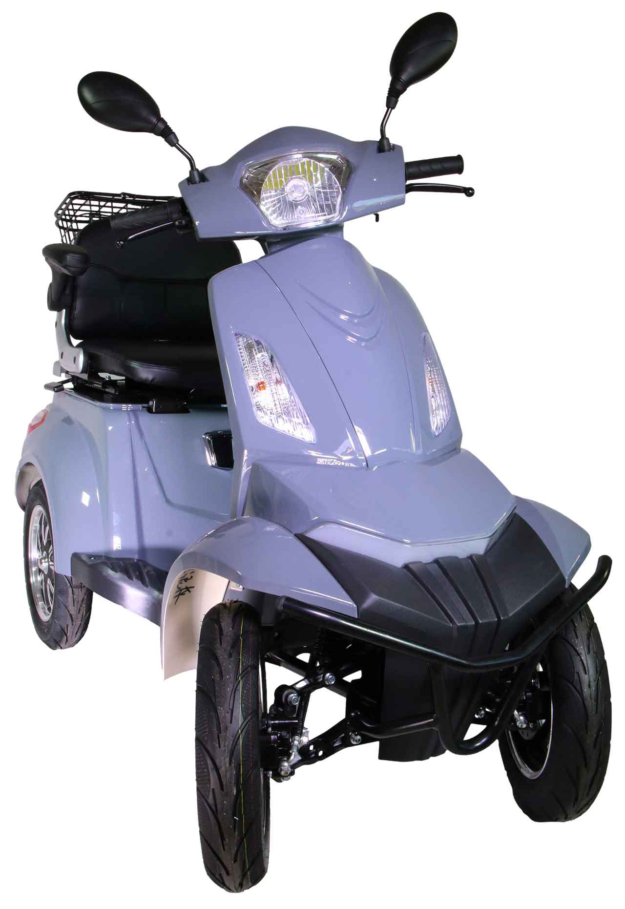 Rocknbikes R510 Elektro-Seniorenmobil Steingrau 25km/h Akku 60V20Ah Senioren Roller E-Scooter Roller