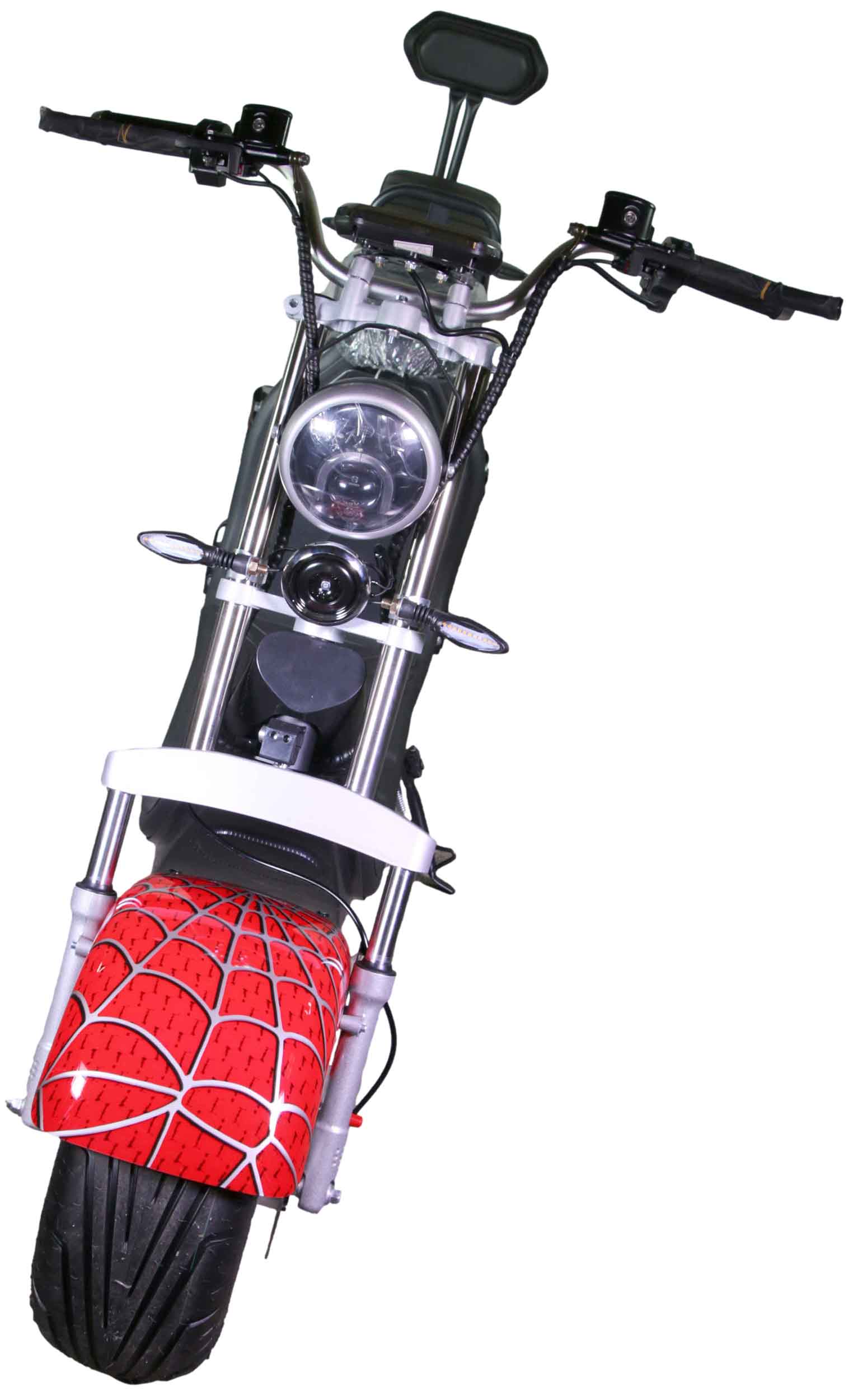 RocknBikes CP1.6 Elektroroller Spider Red Motorroller 45km/h Mokick Alu-Felgen ohne Akku teilzerlegt im Karton  Rot