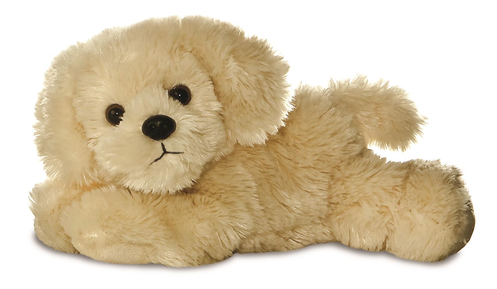 Mini Flopsies Aurora World 31252 Bailie Golden Retriever Plüschtier Stofftier 20,3 cm, weiches Spielzeug, cremefarben