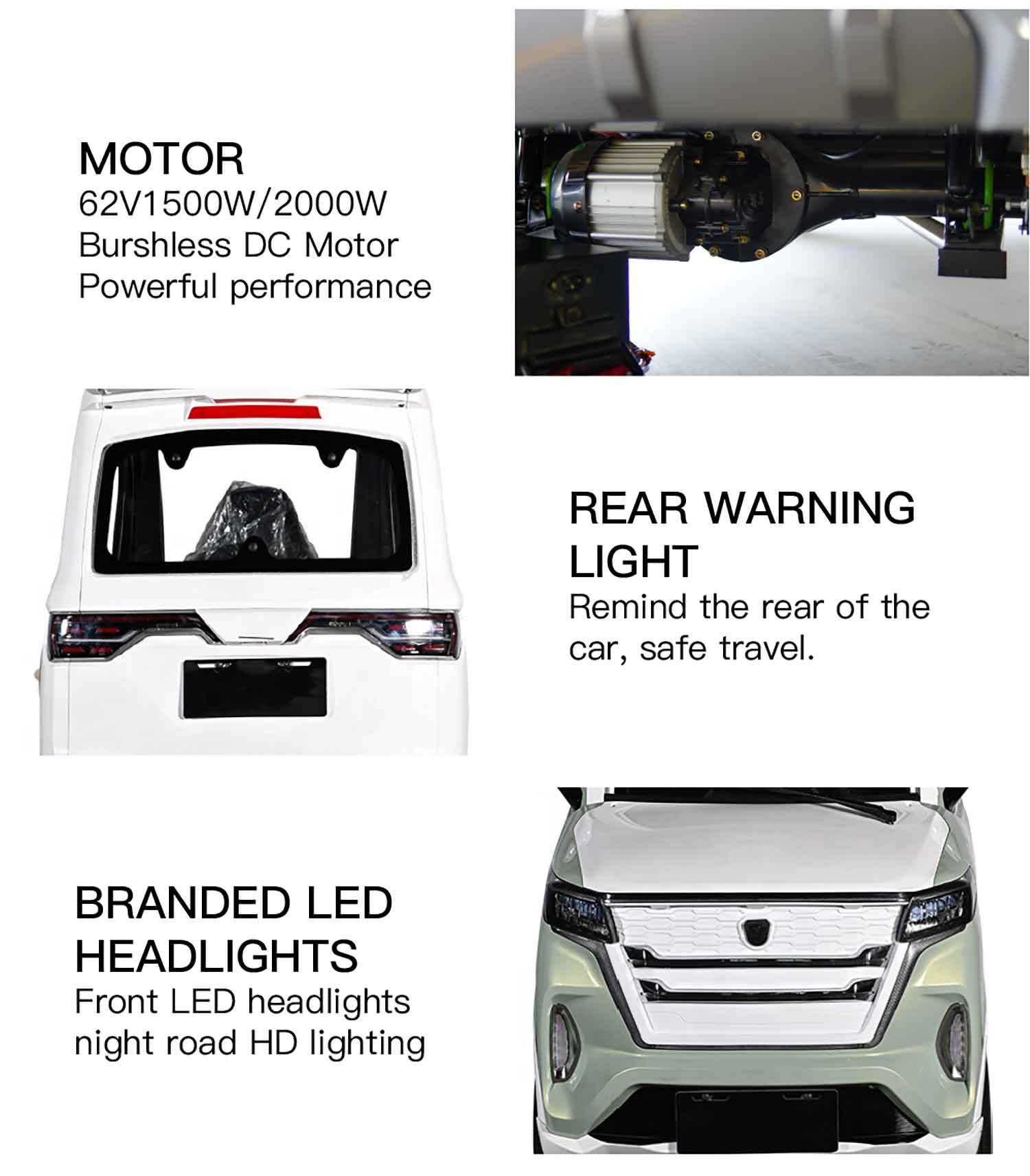 EccoStar X5 E Mint 58Ah Akku 4-Wheeler MicroCar 45km/h Mokick ab15 mit Führerschein AM 2-Personen Straßenzulassung