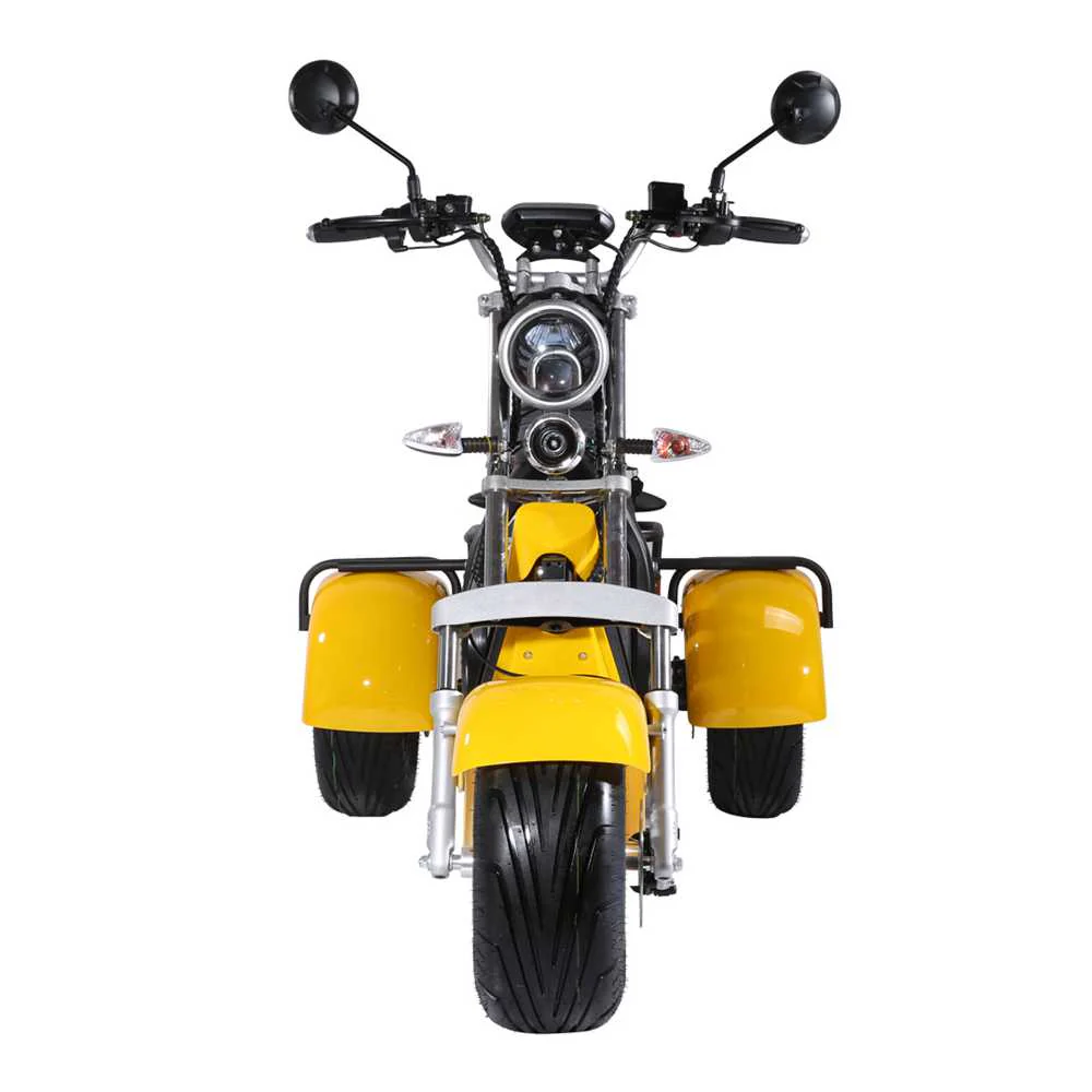 Rocknbikes CP3.1 Trike Gelb Yellow 45km/h Elektroroller mit Akku 2 Akku 60V25aH