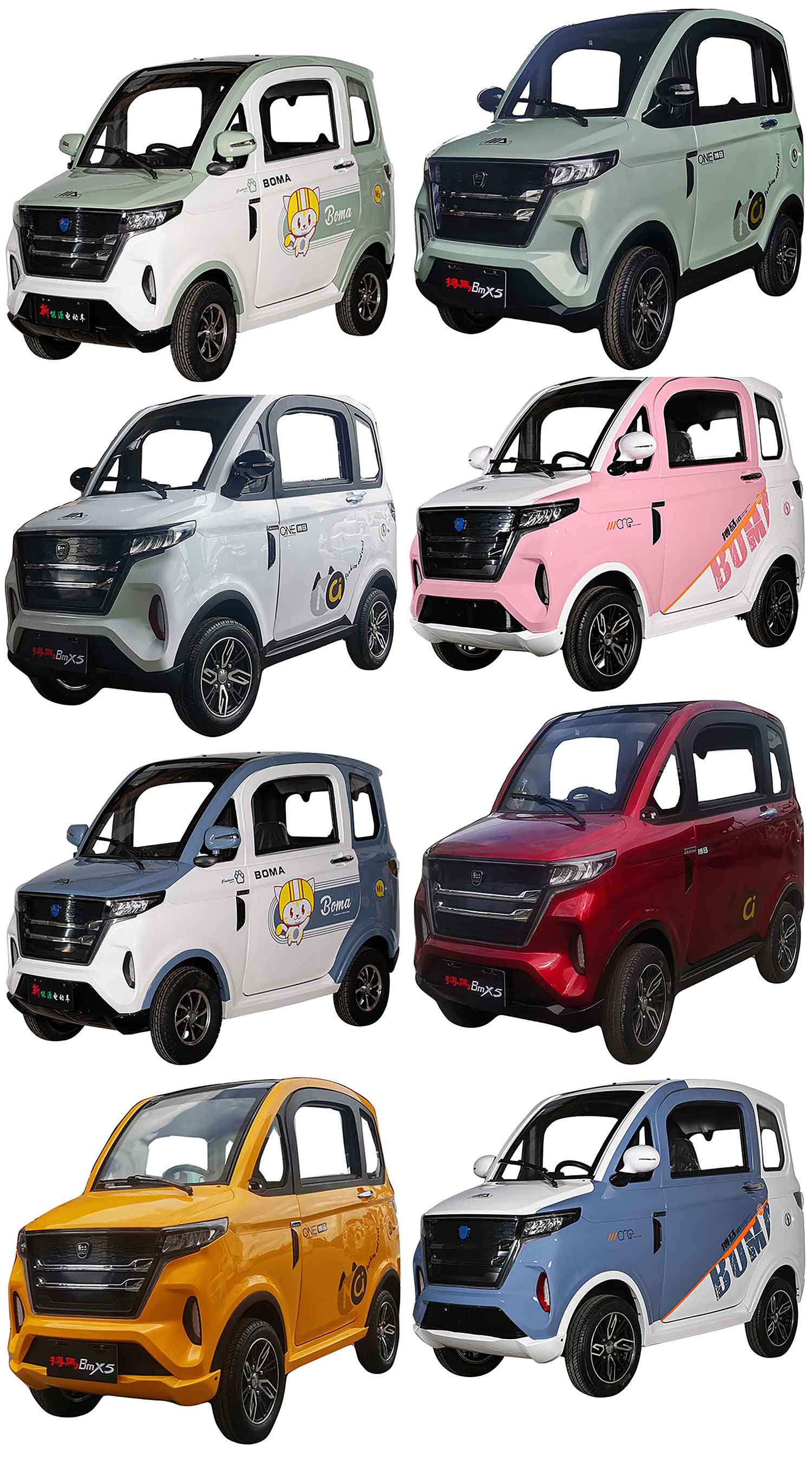 EccoStar X5 E Mint 58Ah Akku 4-Wheeler MicroCar 45km/h Mokick ab15 mit Führerschein AM 2-Personen Straßenzulassung