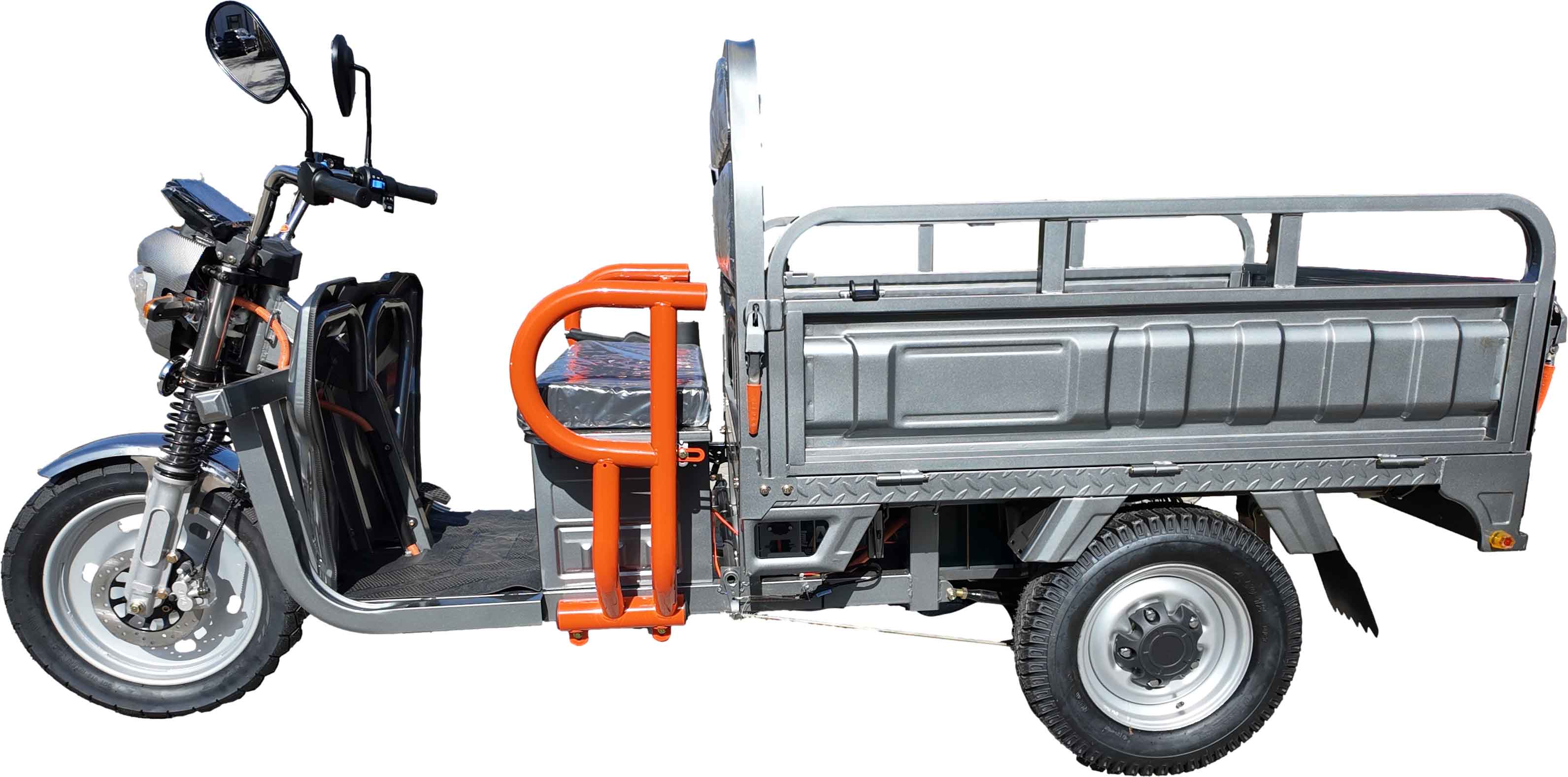 Elektrisches Dreirad Cargo-Trike NC09 Grau EEC Version Akku 72V58Ah 45km/h Mokick-Version Reichweite ca. 50-60km
