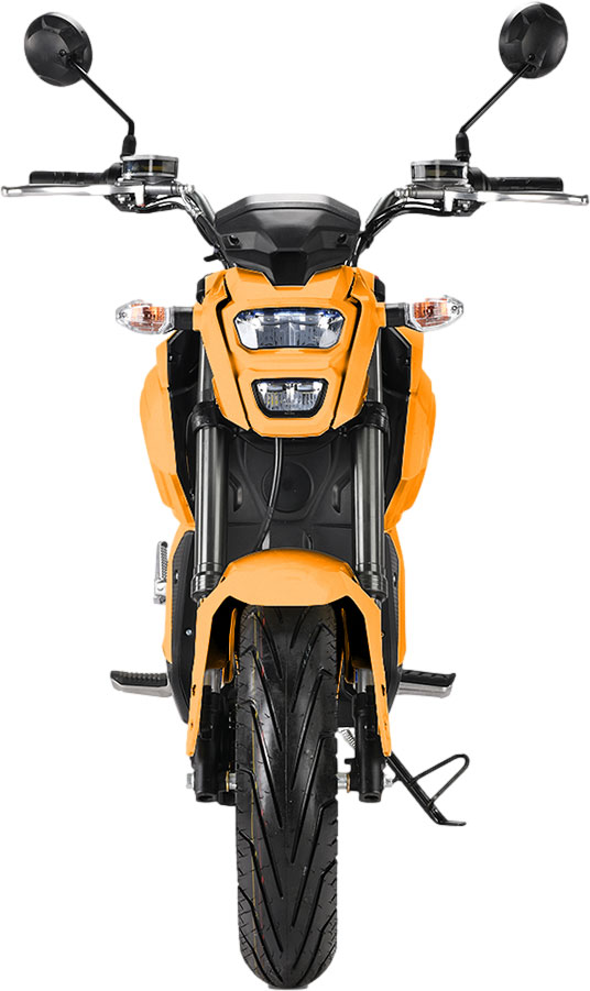 Elektro Motorrad RE8 Orange 45km/h 72V20Ah Lead Accid Alufelgen Naked Bike