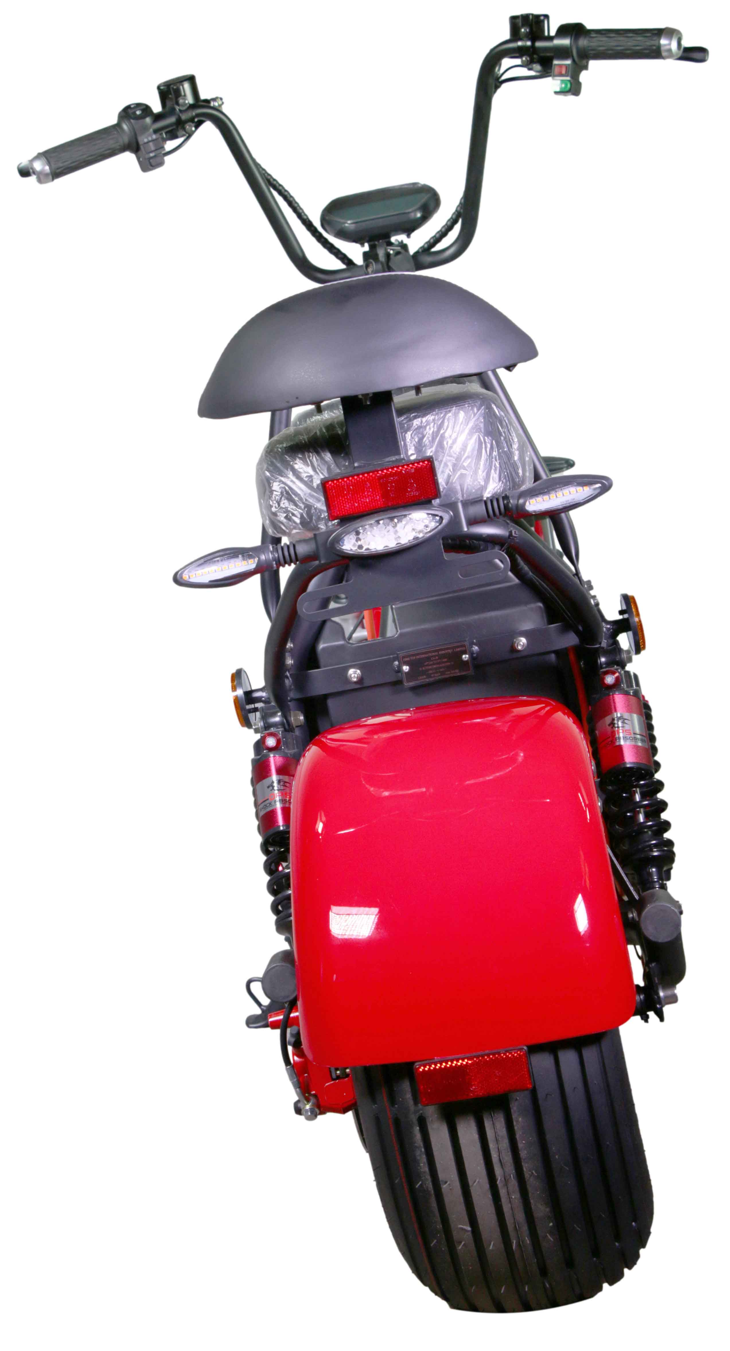 HR-2 RocknBikes Elektroroller Motorroller 45km/h Harley Scooter CitiCoco Ferrari Rot ohne Akku teilzerlegt im Karton