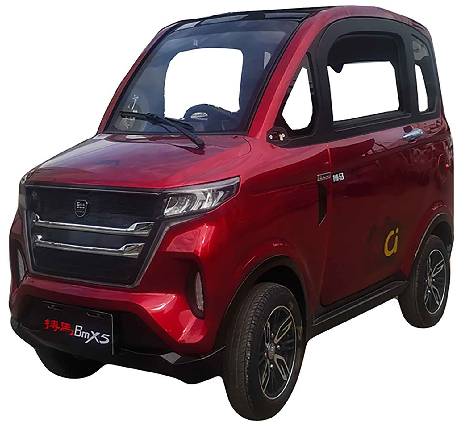 EccoStar X5 E Mint 58Ah Akku 4-Wheeler MicroCar 45km/h Mokick ab15 mit Führerschein AM 2-Personen Straßenzulassung