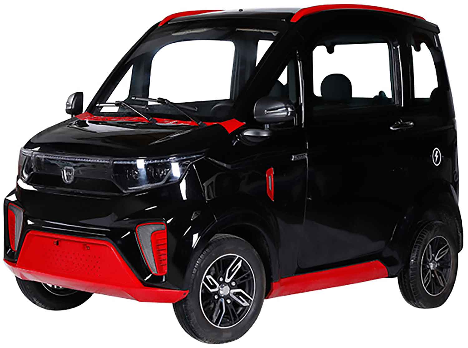 EccoStar X9 E 4-Wheeler Side-by-Side MicroCar – 28 mph Moped Version – AM License from Age 15 – 2-Seater