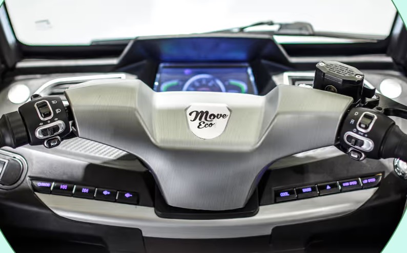 EccoStar X3 White MicroCar 45 km/h Mokick version for 2 persons, from 15 years with driving license AM