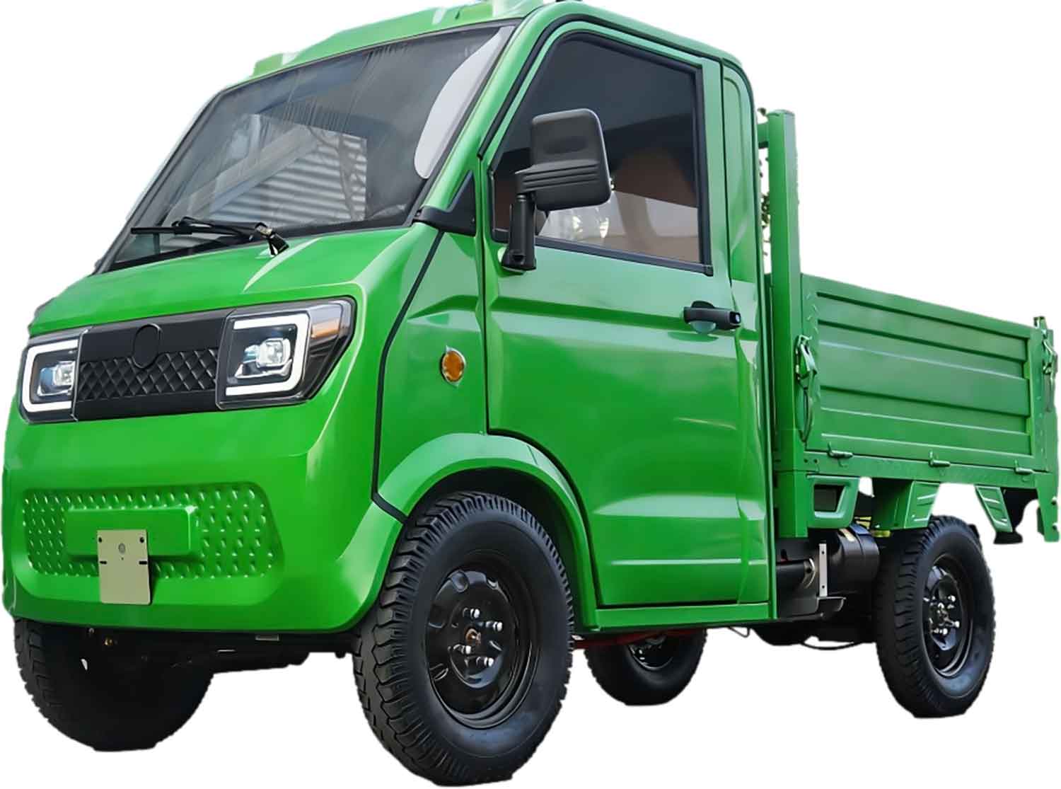 RocknBikes Pick-Up Cargo PK1 (A41) in vielen Farben erhältlich 72V58Ah Lead-Accid Akku Hydraulische Kippmulde 45km/h Version 2 Personen Straßenzulassung