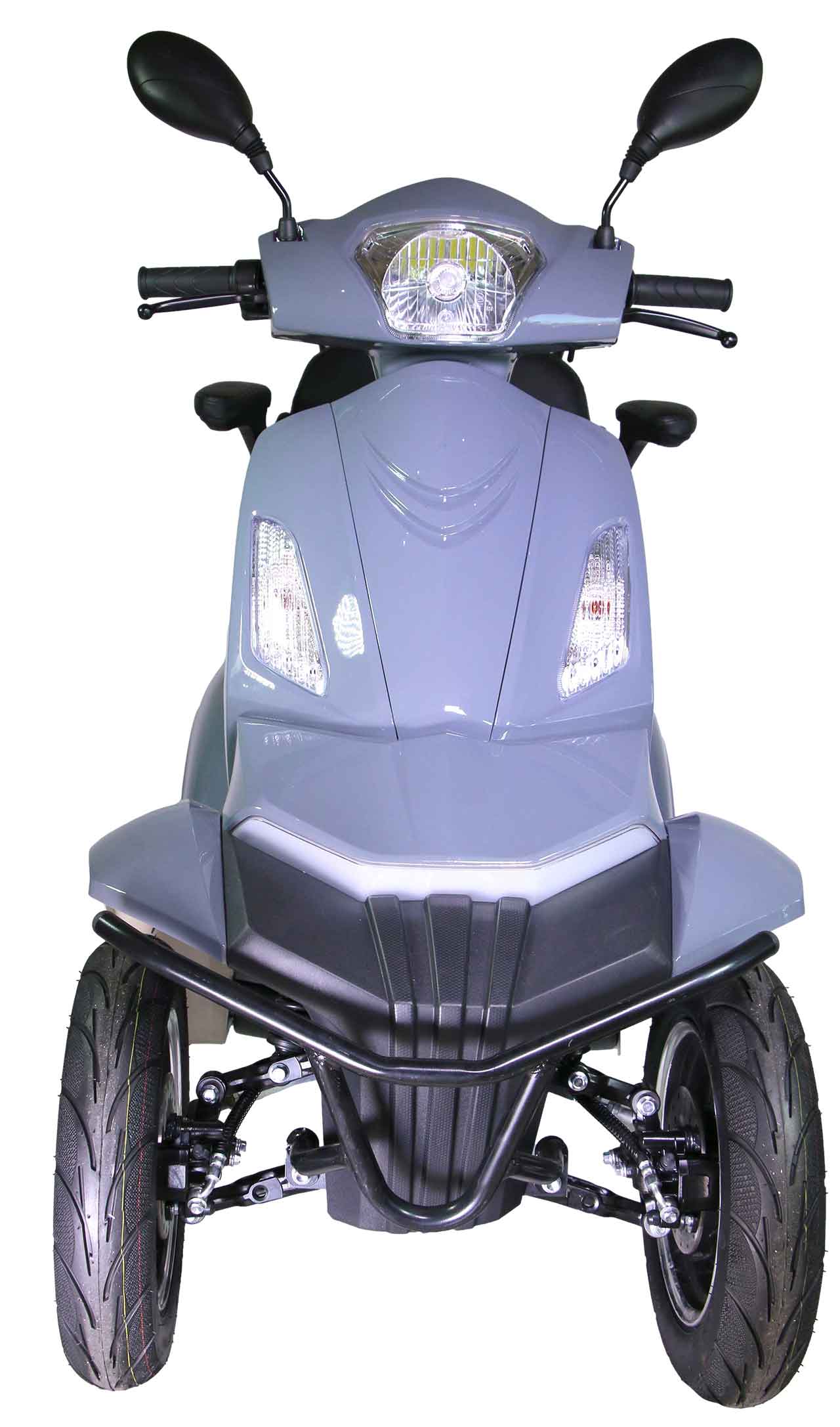 Rocknbikes R510 Elektro-Seniorenmobil Steingrau 25km/h Akku 60V20Ah Senioren Roller E-Scooter Roller