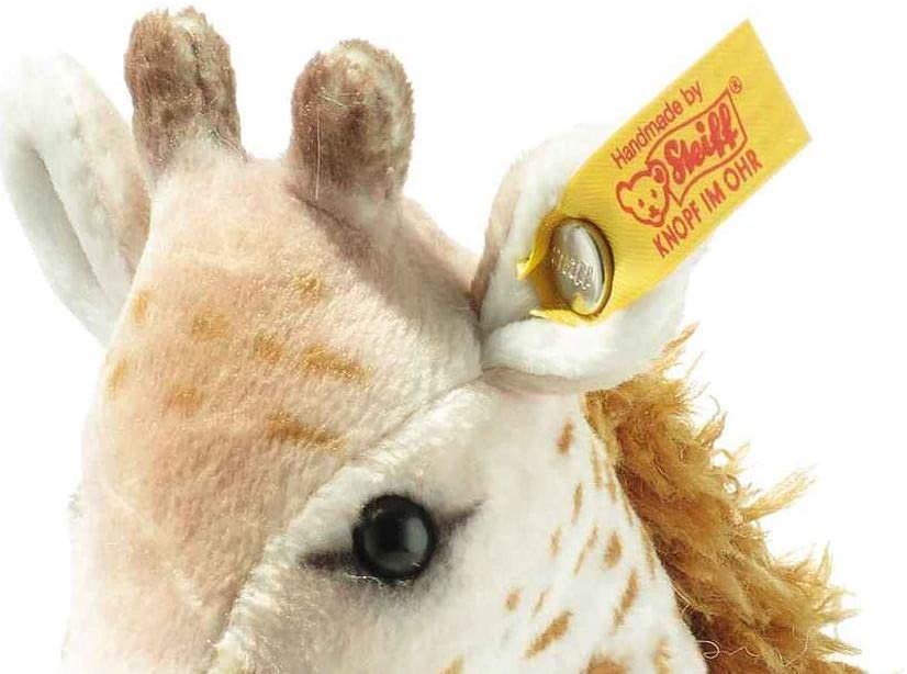 Steiff Kuscheltier Massai Giraffe Magda, National Geographic Wildtier, Süßes Stofftier, Jungen, Mädchen & Babys ab 0 Monaten, Plüschtier, 26 cm, 024412