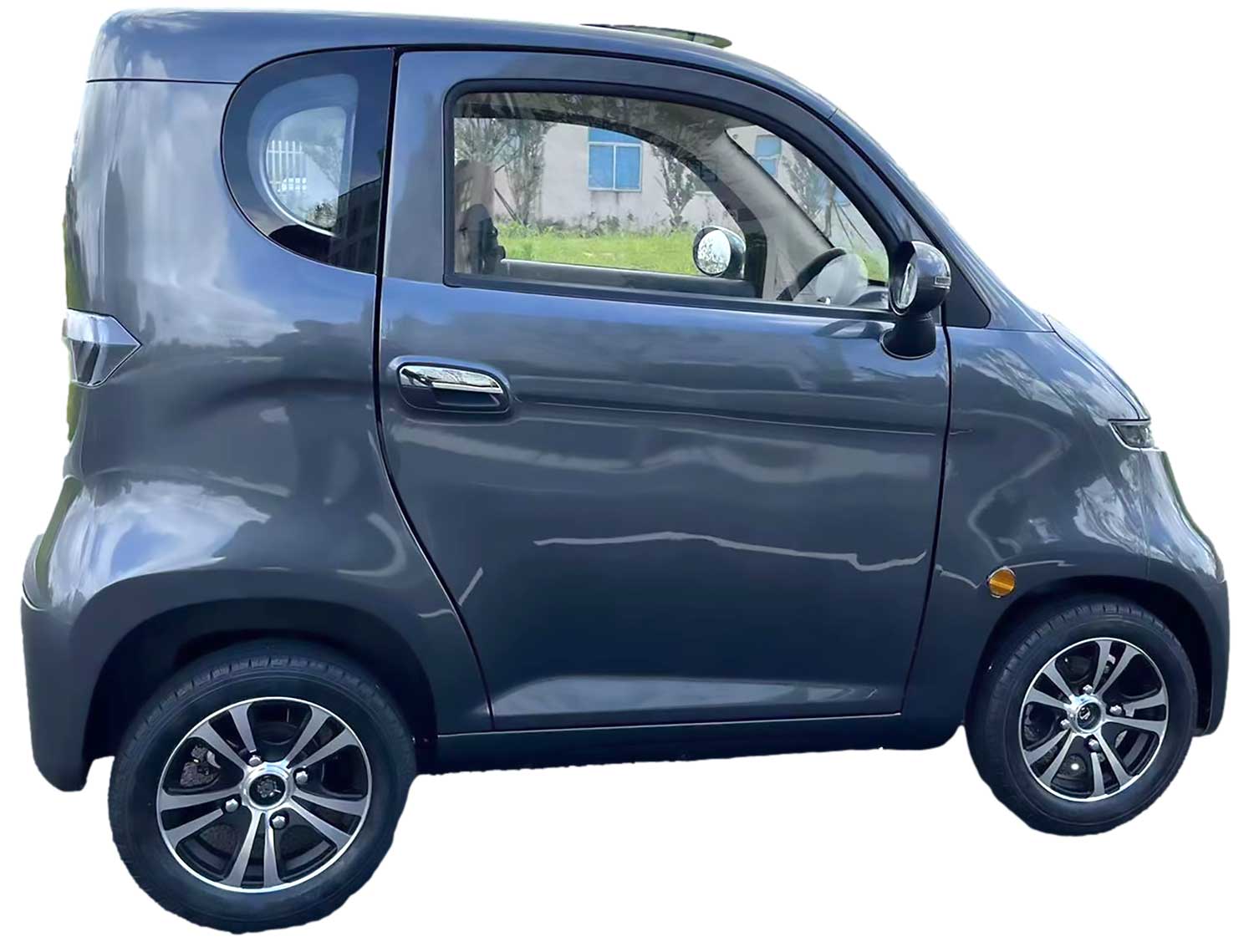 ES1 MicroCar 25km/h Antrazith Grau 60V52Ah Lithium Akku herausnehmbar 4-Wheeler ab 15 Jahren 2-Personen Zulassung