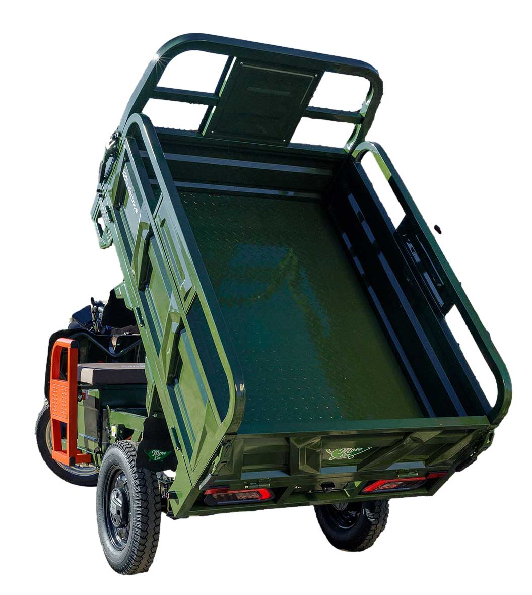 Elektrische Dreirad Cargo 45kmh 500 NC09 Grün EEC 45km/h Version Akku 72V58Ah ca. 60-80km Reichweite
