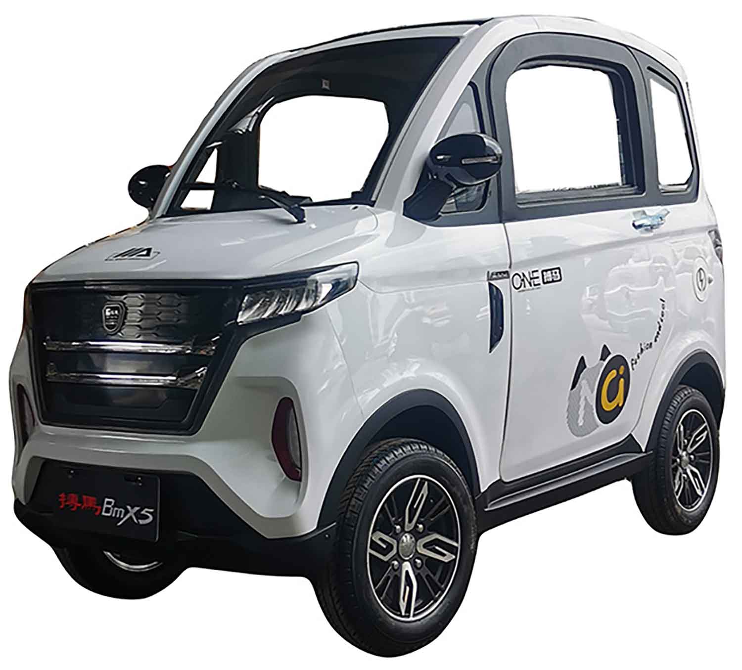 EccoStar X5 E Mint 58Ah Akku 4-Wheeler MicroCar 45km/h Mokick ab15 mit Führerschein AM 2-Personen Straßenzulassung