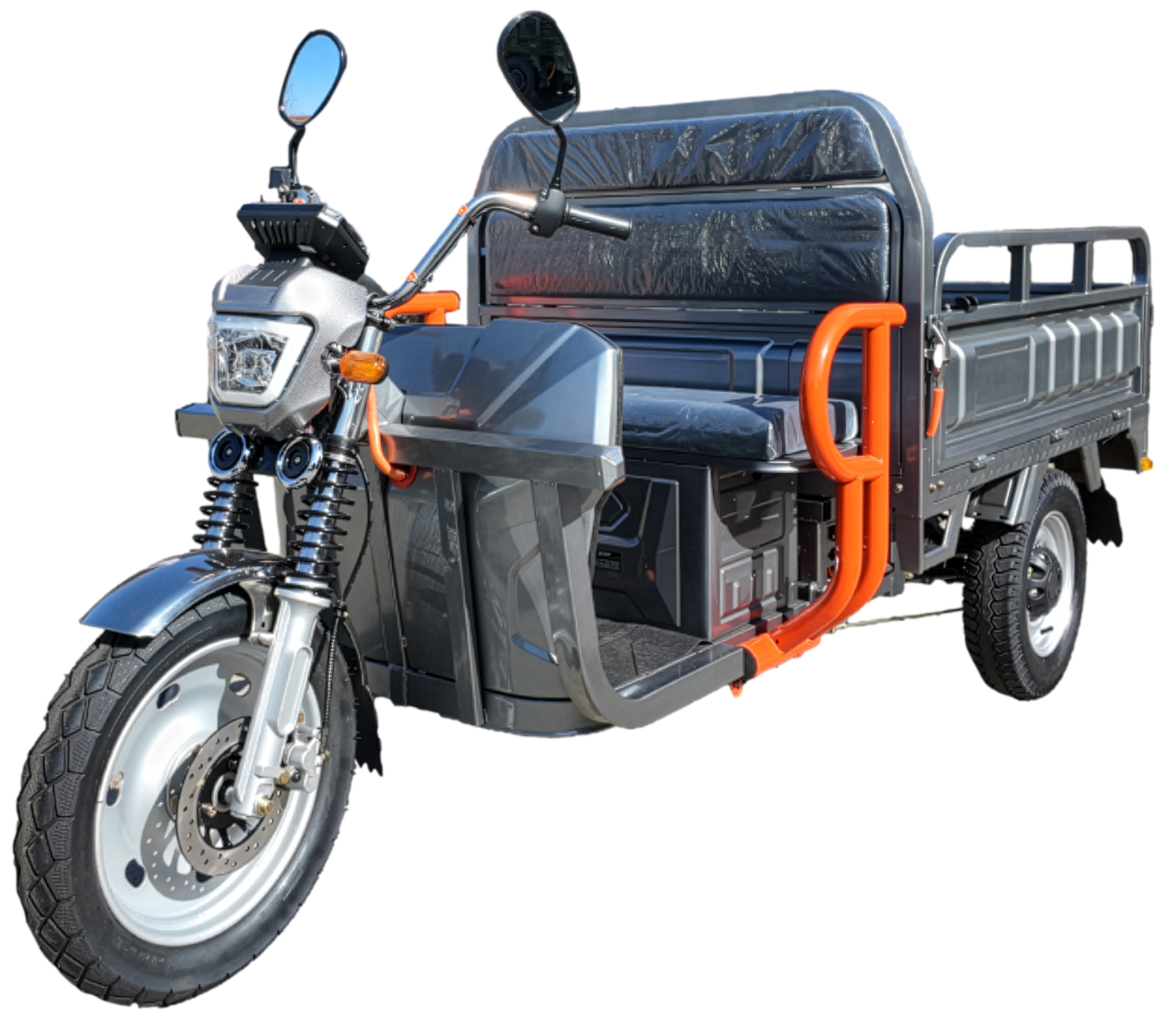 Elektrisches Dreirad Cargo-Trike NC09 Grau EEC Version Akku 72V58Ah 45km/h Mokick-Version Reichweite ca. 50-60km