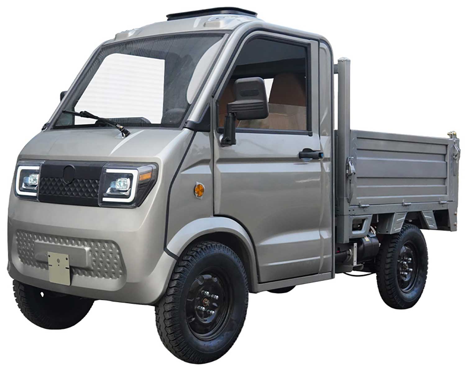 RocknBikes Pick-Up Cargo PK1 (A41) WEISS 72V58Ah Lead-Acid Akku 45km/h Version Hydraulische Kippmulde 2 Personen Straßenzulassung