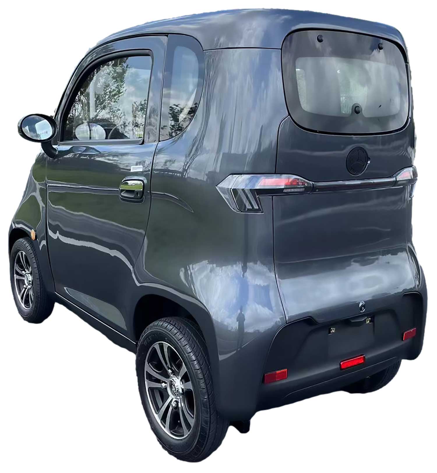 ES1 MicroCar 25km/h Antrazith Grau 60V52Ah Lithium Akku herausnehmbar 4-Wheeler ab 15 Jahren 2-Personen Zulassung