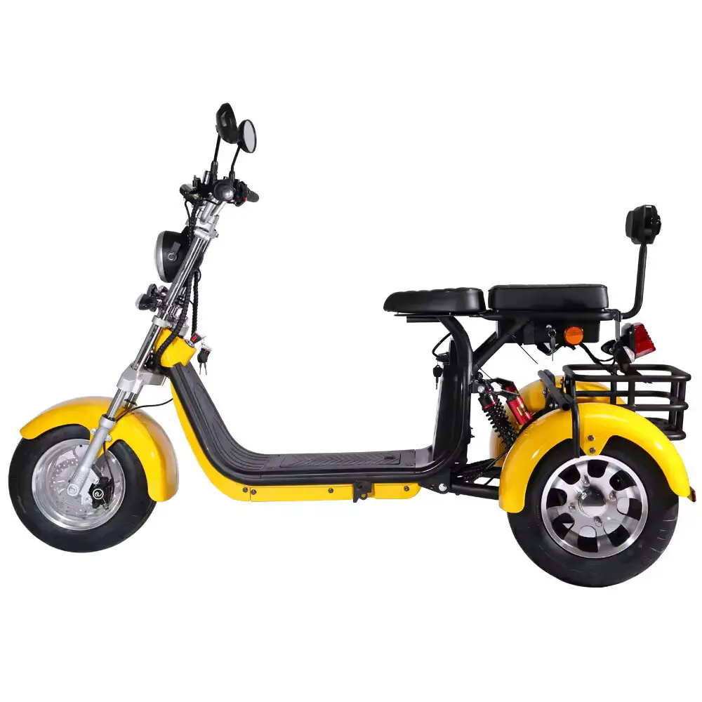 Rocknbikes CP3.1 Trike Gelb Yellow 45km/h Elektroroller mit Akku 2 Akku 60V25aH
