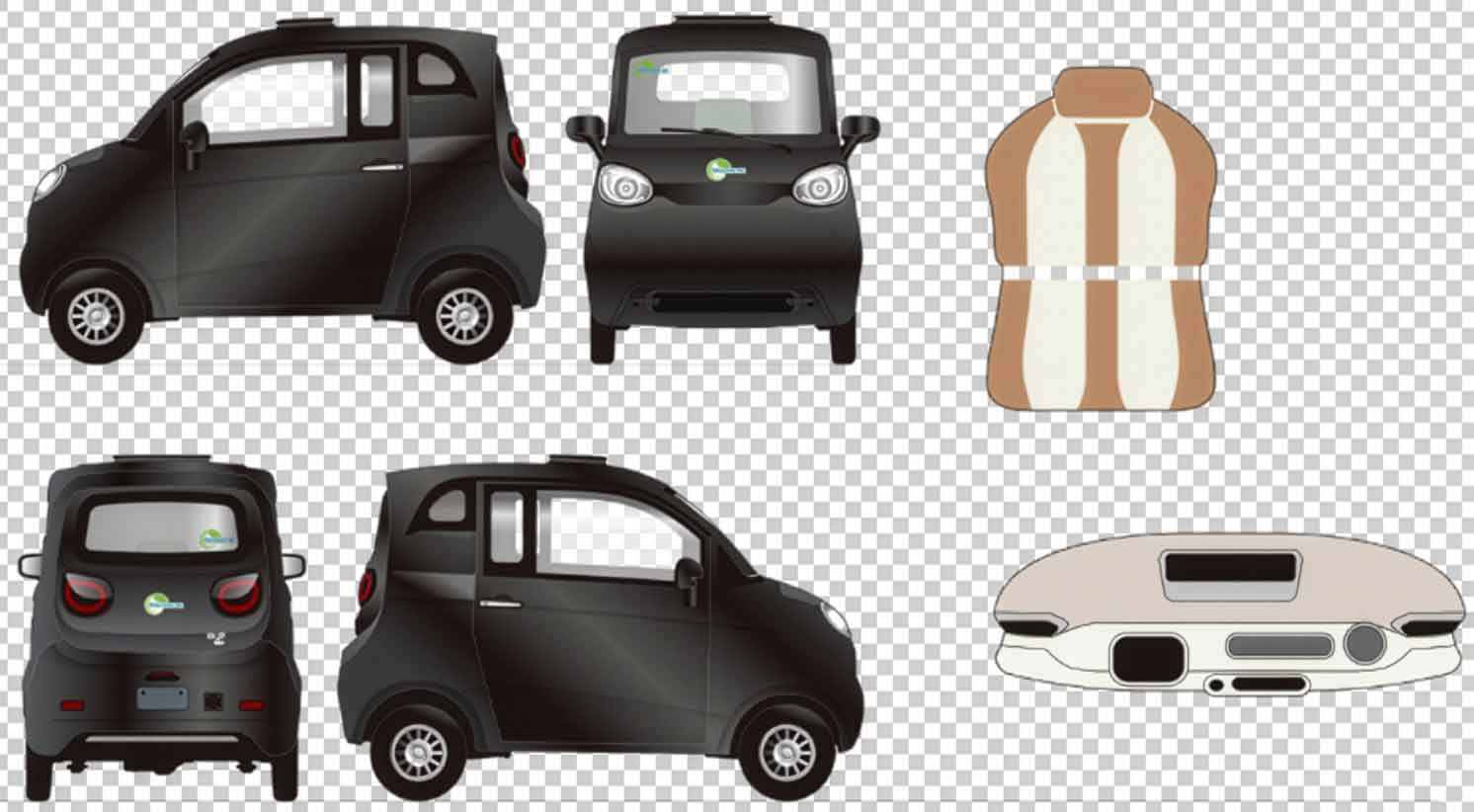 Side-by-Side ES2 Side-By-Side Microcar 45km/h Blau 2-Personen  Zulassung Sitze nebeneinander 72V58Ah Akku ca. 70km Reichweite Führerschein AM ab 15-Jahren