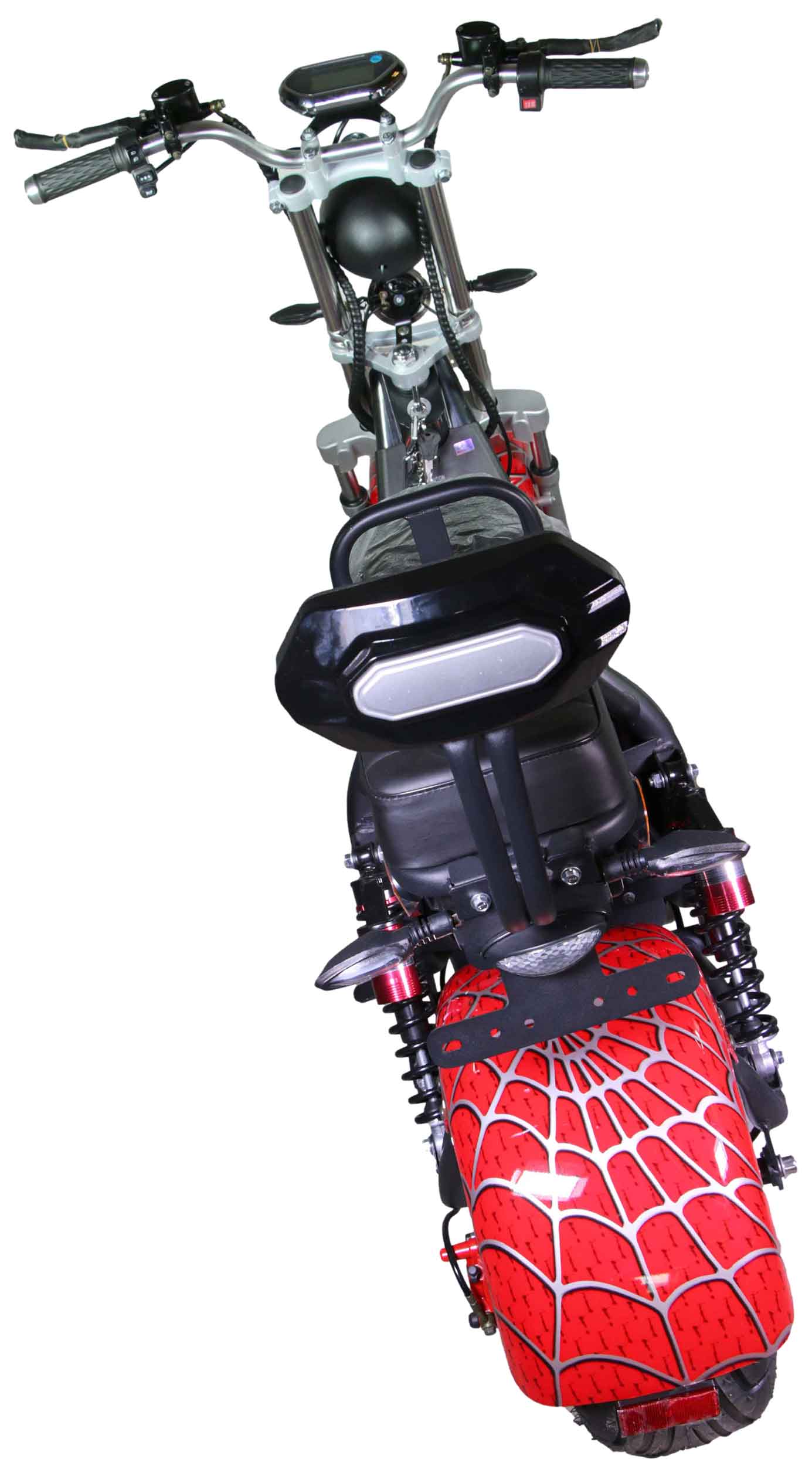 RocknBikes CP1.6 Elektroroller Spider Red Motorroller 45km/h Mokick Alu-Felgen ohne Akku teilzerlegt im Karton  Rot