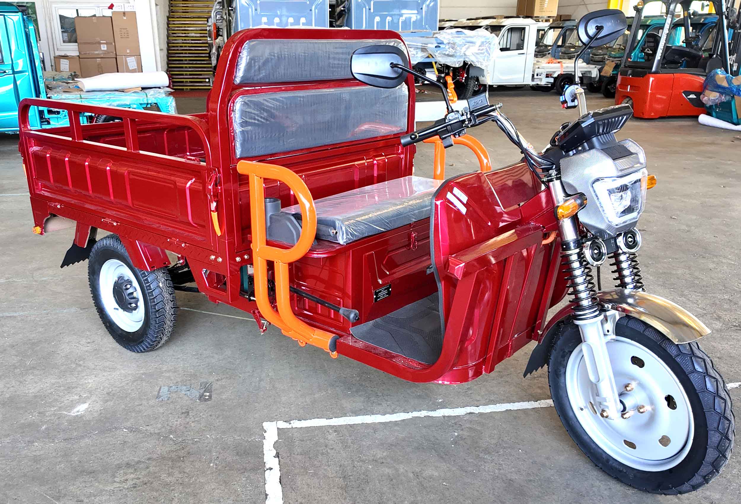 Elektrisches Dreirad CargoTrike 500 NC09 Rot EEC 45km/h Mokick oder 25km/h Mofa Version