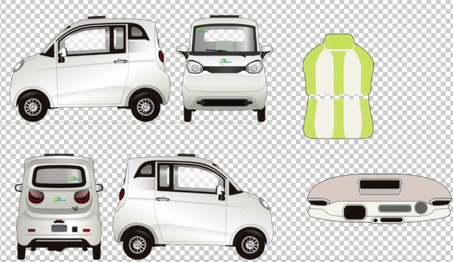 Side-by-Side ES2 Side-By-Side Microcar 45km/h Blau 2-Personen  Zulassung Sitze nebeneinander 72V58Ah Akku ca. 70km Reichweite Führerschein AM ab 15-Jahren