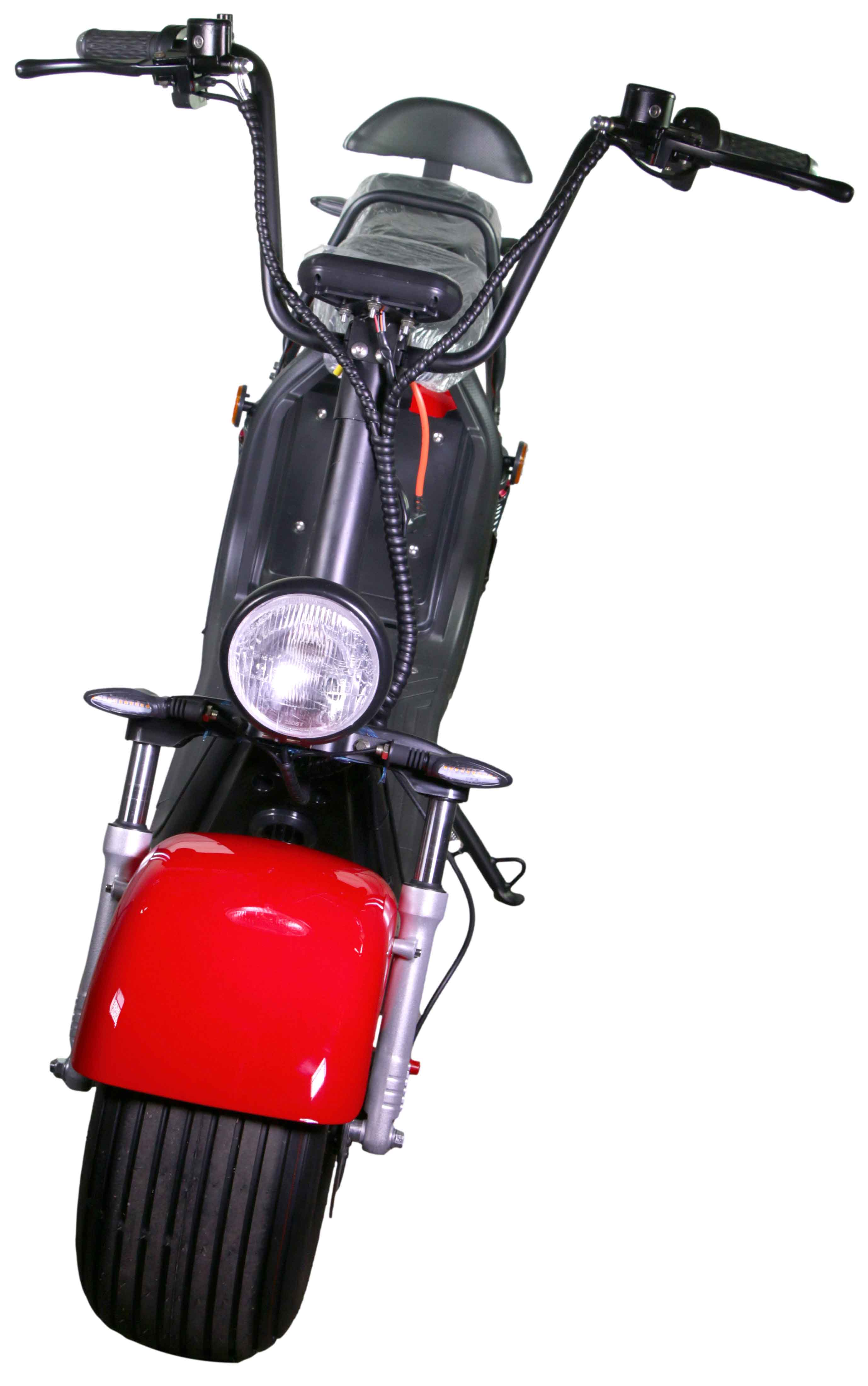 HR-2 RocknBikes Elektroroller Motorroller 45km/h Harley Scooter CitiCoco Ferrari Rot ohne Akku teilzerlegt im Karton