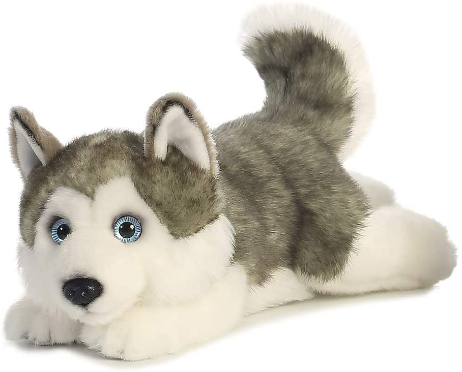 MiYoni Husky liegend Aurora World Stofftier Plüschtier 26263 grau