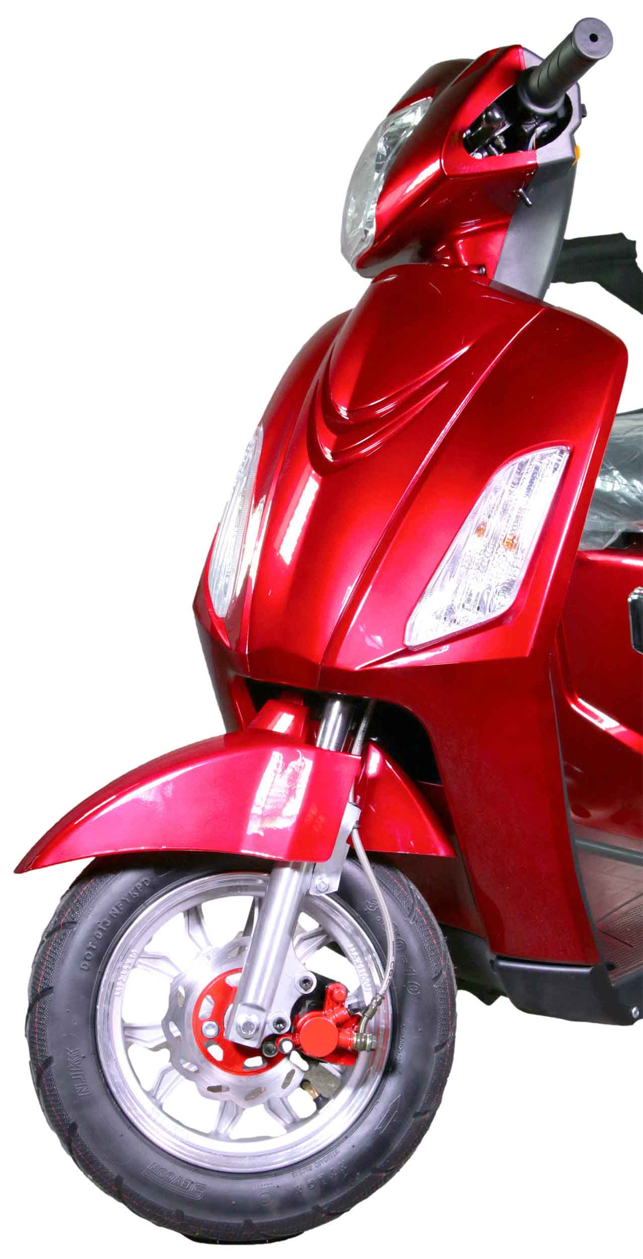 Rocknbikes R500 Elektro-Seniorenmobil Burgundy Rot metallic 25km/h Akku 60V20aH Senioren Roller E-Scooter Roller