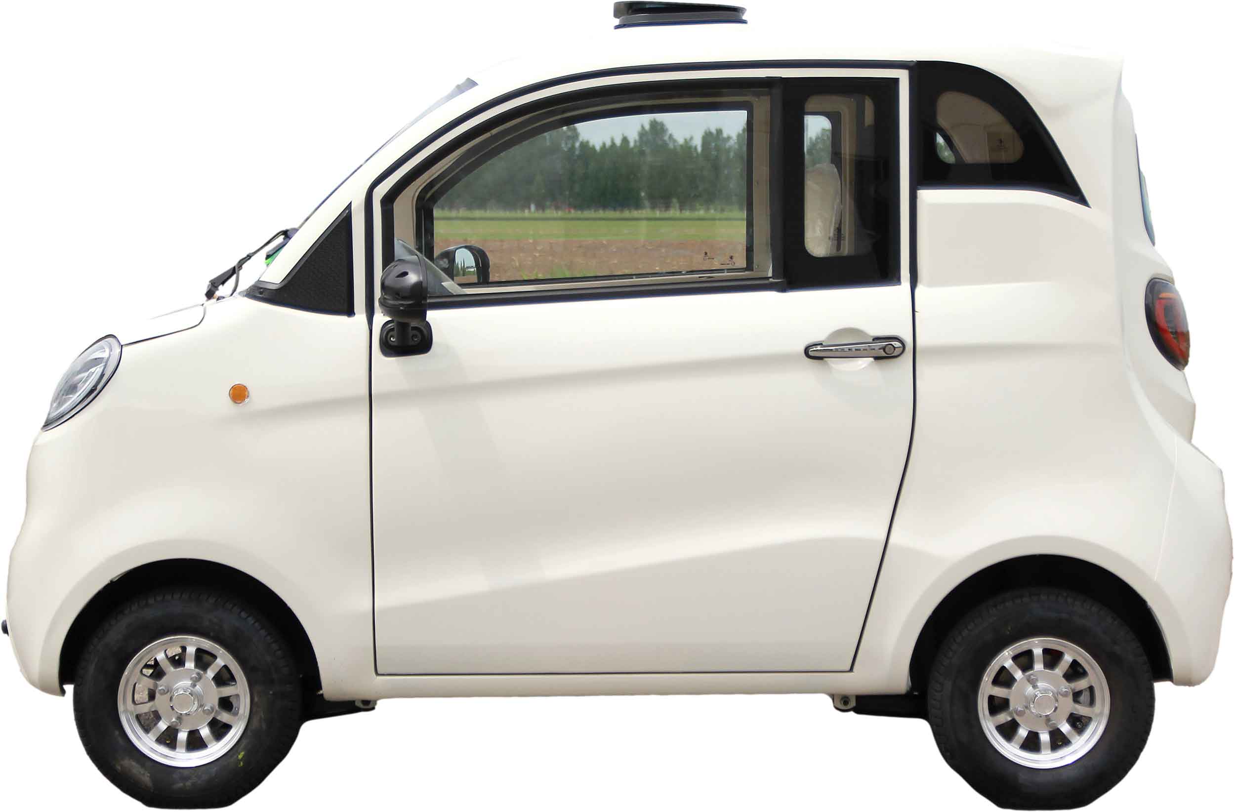 Side-By-Side ES2 Microcar 45km/h Weiss 2-Personen Zulassung Sitze nebeneinander 72V58Ah Akku ca. 70km Reichweite Führerschein AM ab 15-Jahren