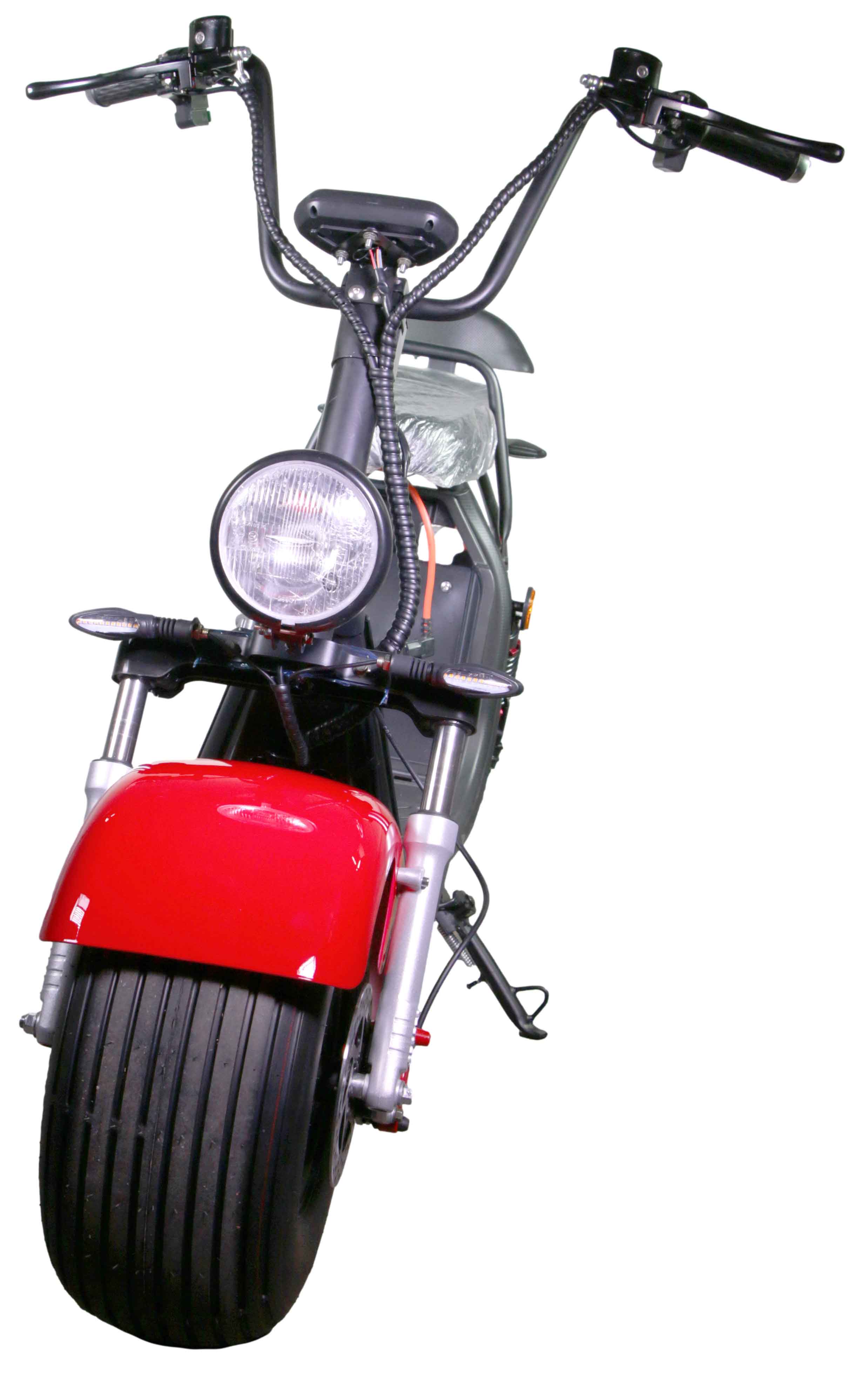 HR-2 RocknBikes Elektroroller Motorroller 45km/h Harley Scooter CitiCoco Ferrari Rot ohne Akku teilzerlegt im Karton