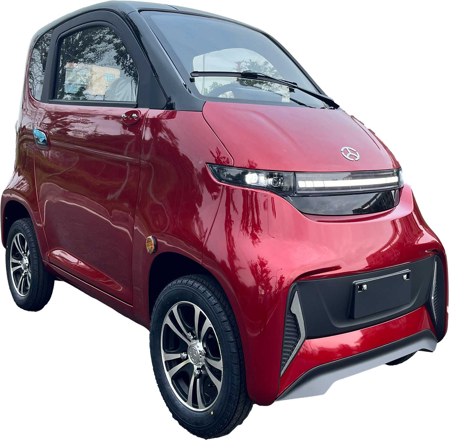 ES1 MicroCar 25km/h Antrazith Grau 60V52Ah Lithium Akku herausnehmbar 4-Wheeler ab 15 Jahren 2-Personen Zulassung