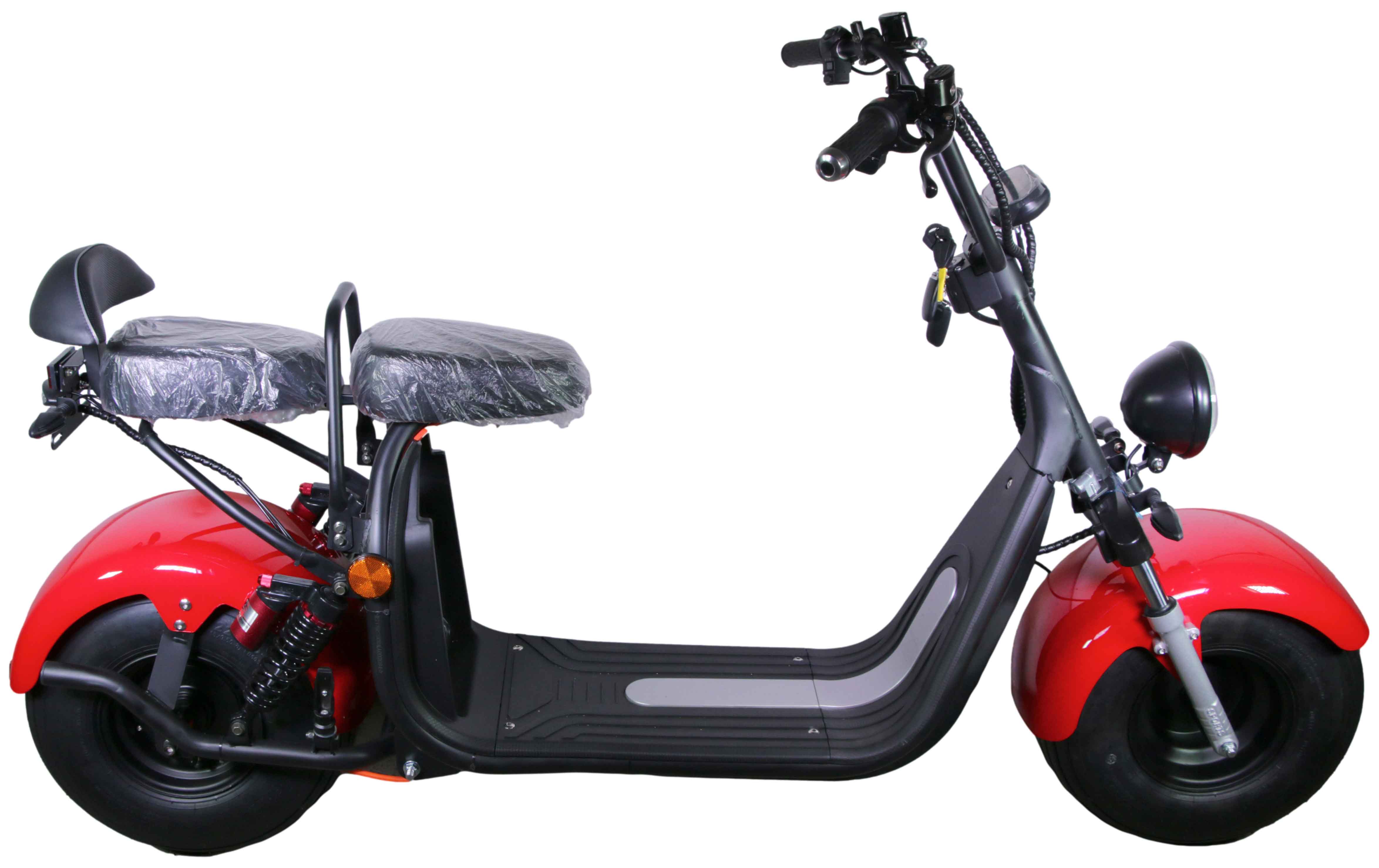 HR-2 RocknBikes Elektroroller Motorroller 45km/h Harley Scooter CitiCoco Ferrari Rot ohne Akku teilzerlegt im Karton