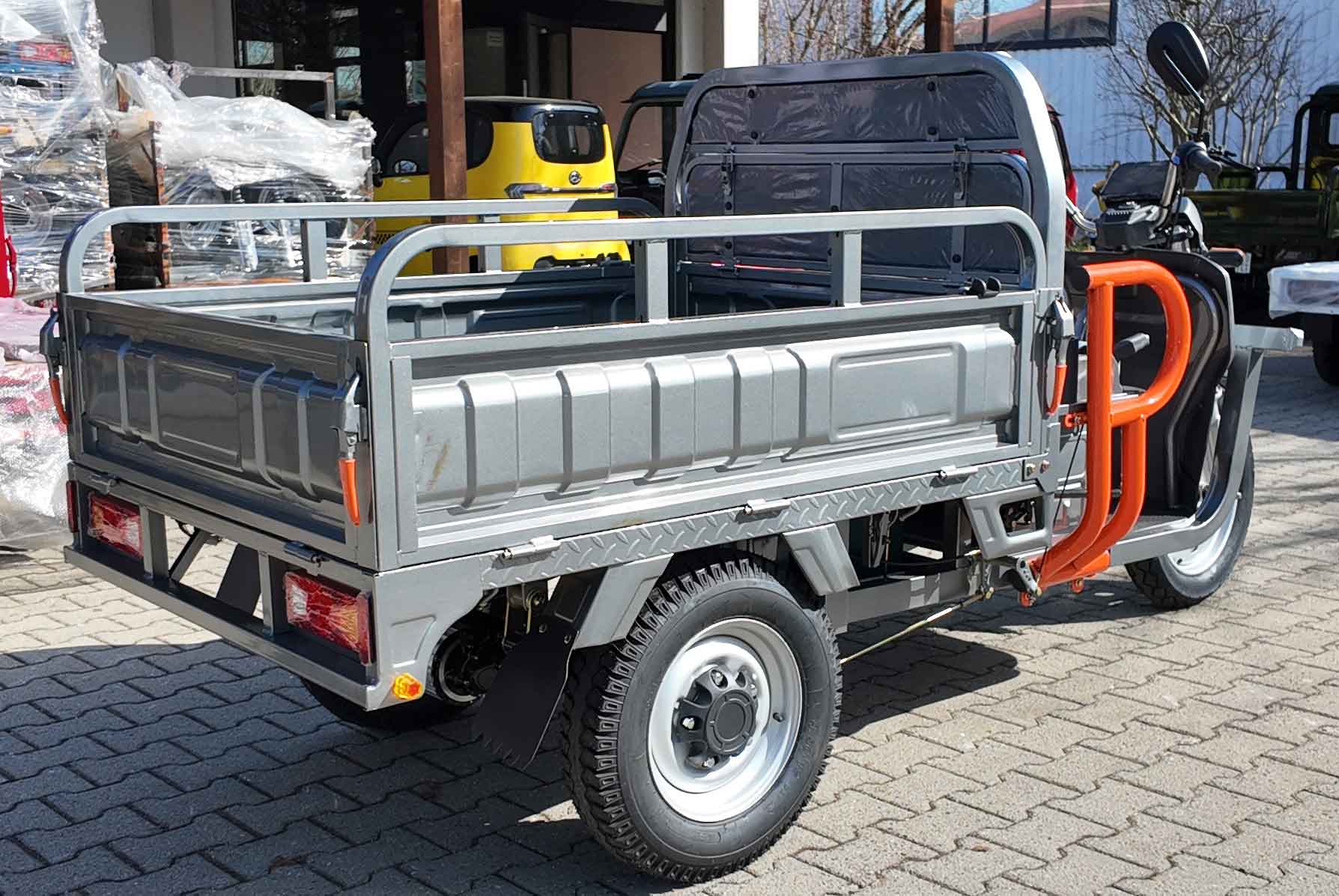 Elektrisches Dreirad Cargo-Trike NC09 Grau EEC Version Akku 72V58Ah 45km/h Mokick-Version Reichweite ca. 50-60km