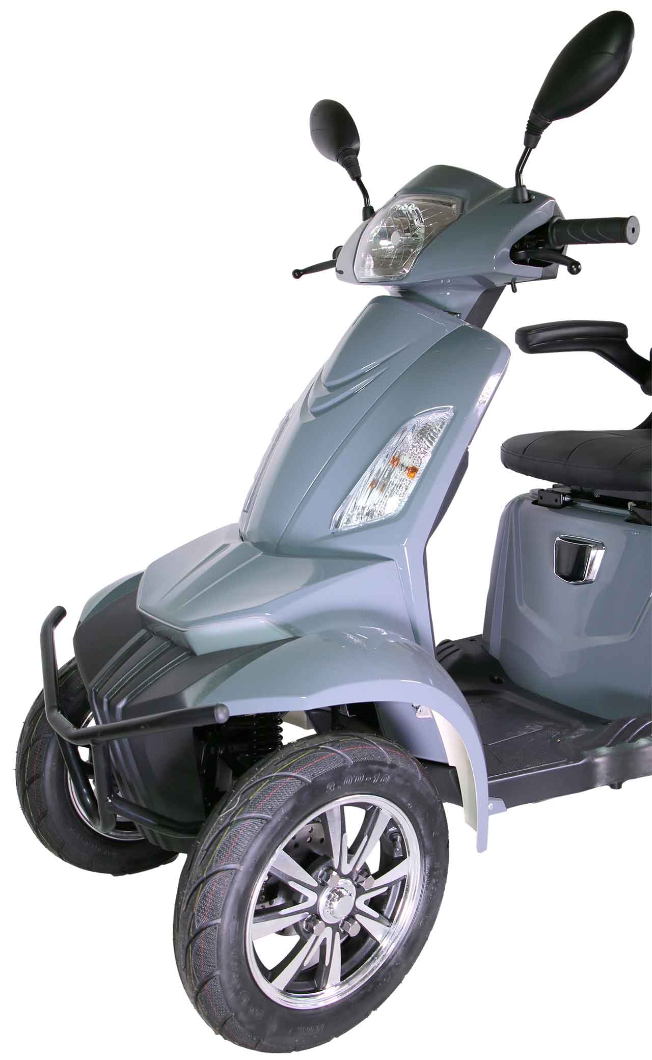 Rocknbikes R510 Elektro-Seniorenmobil Steingrau 25km/h Akku 60V20Ah Senioren Roller E-Scooter Roller